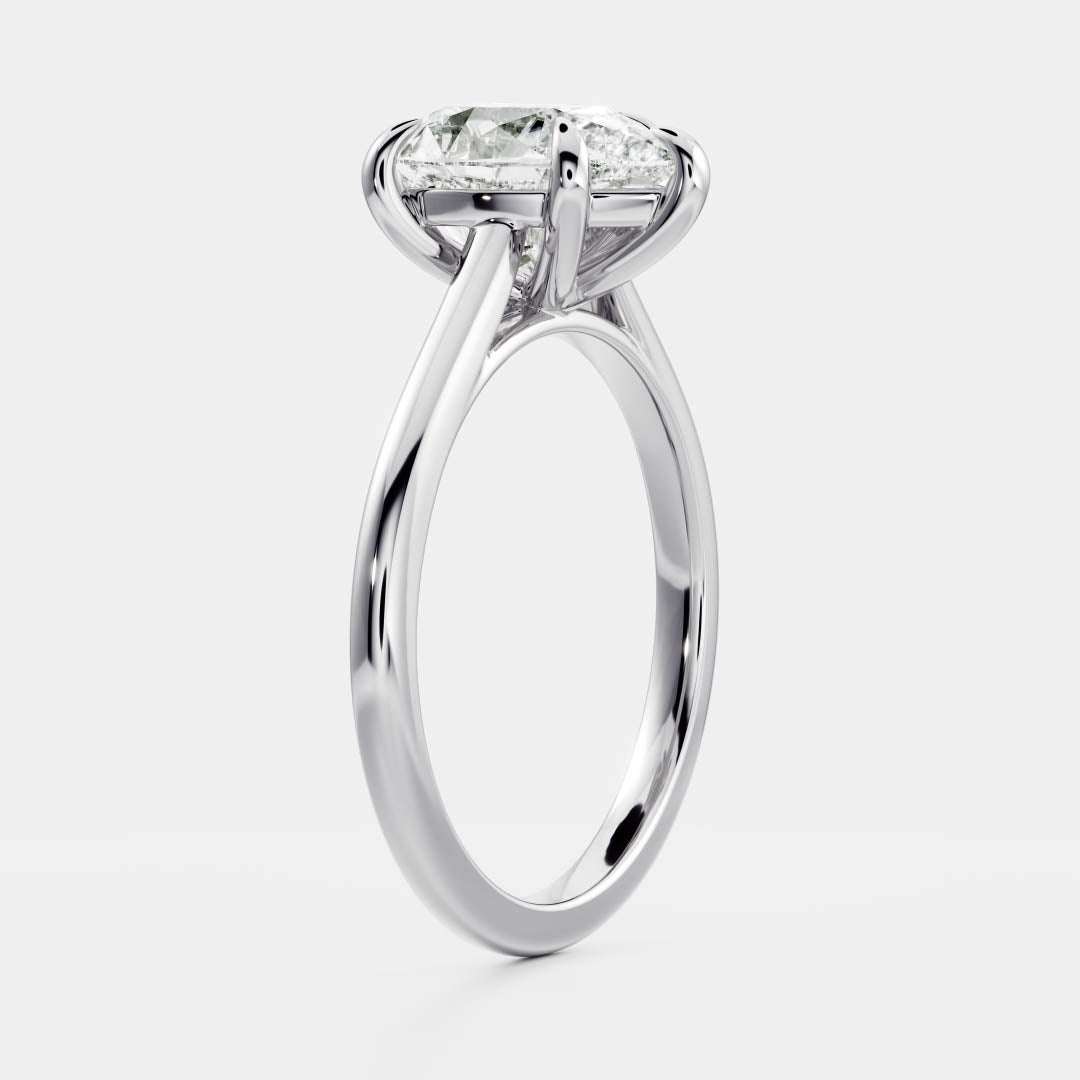 Stunning 1.5-2.5 CT Pear Moissanite Engagement Ring with Solitaire Design