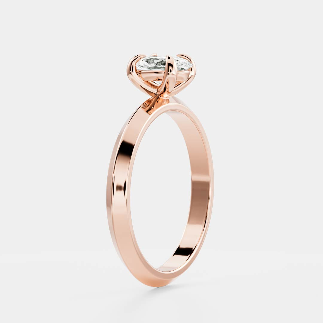 Stunning 1.0-2.0 CT Oval Moissanite Engagement Ring with Solitaire Design