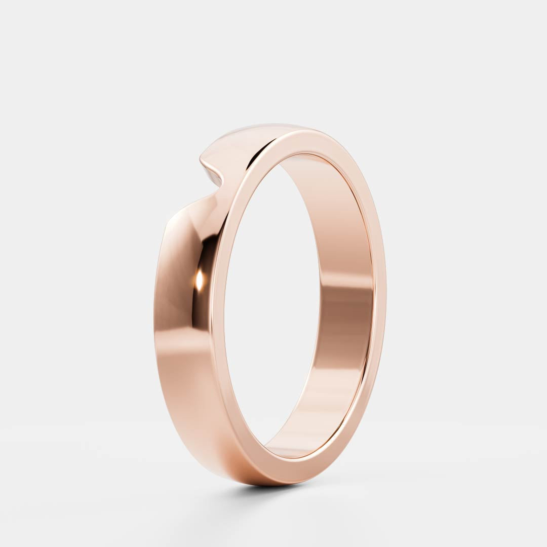 Classic Chevron Wedding Band for Men's