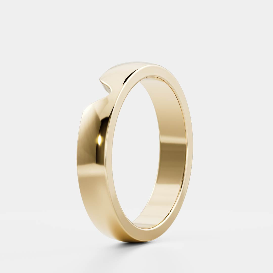 Classic Chevron Wedding Band for Men's