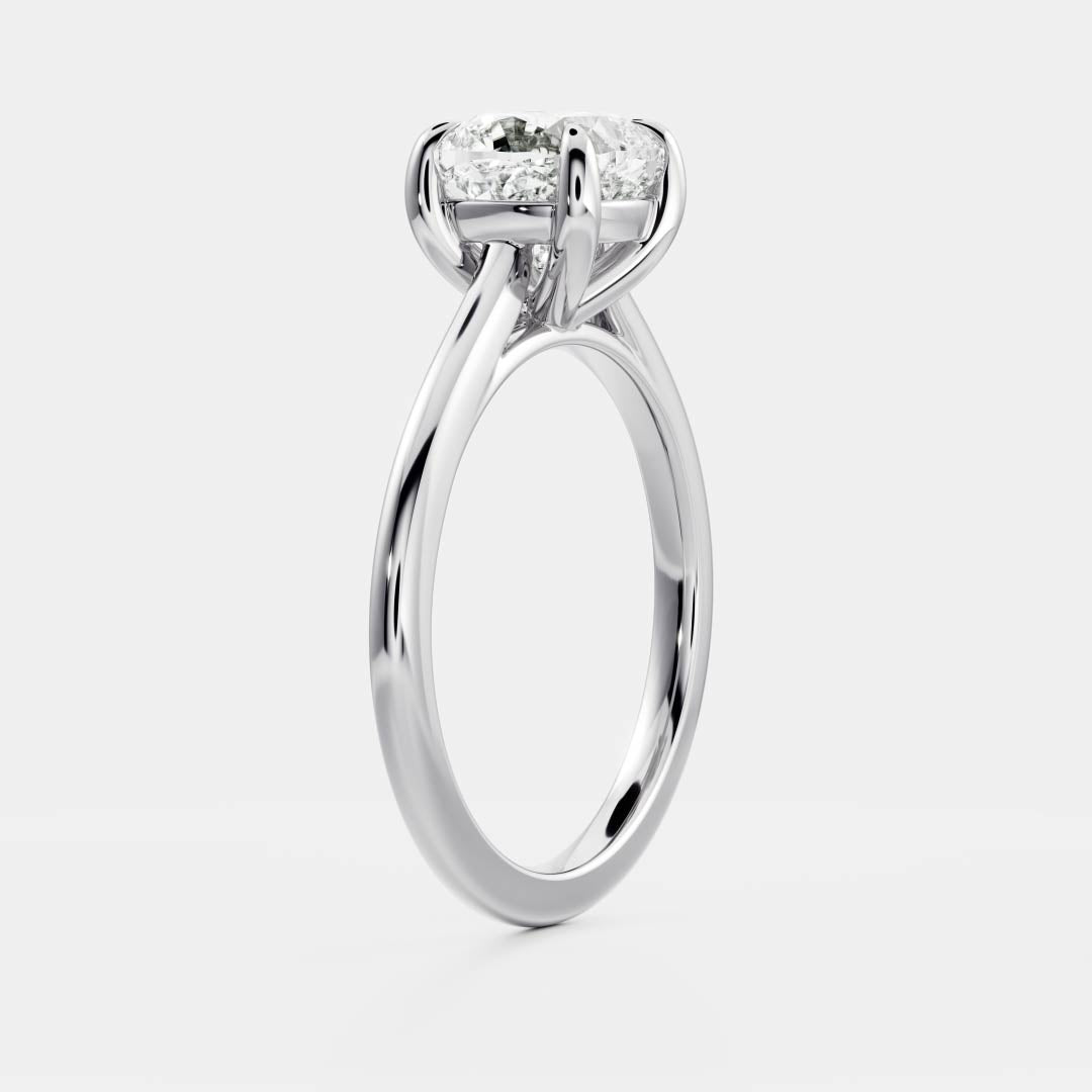 Stunning 1.0-2.0 CT Cushion Moissanite Engagement Ring with Solitaire Design