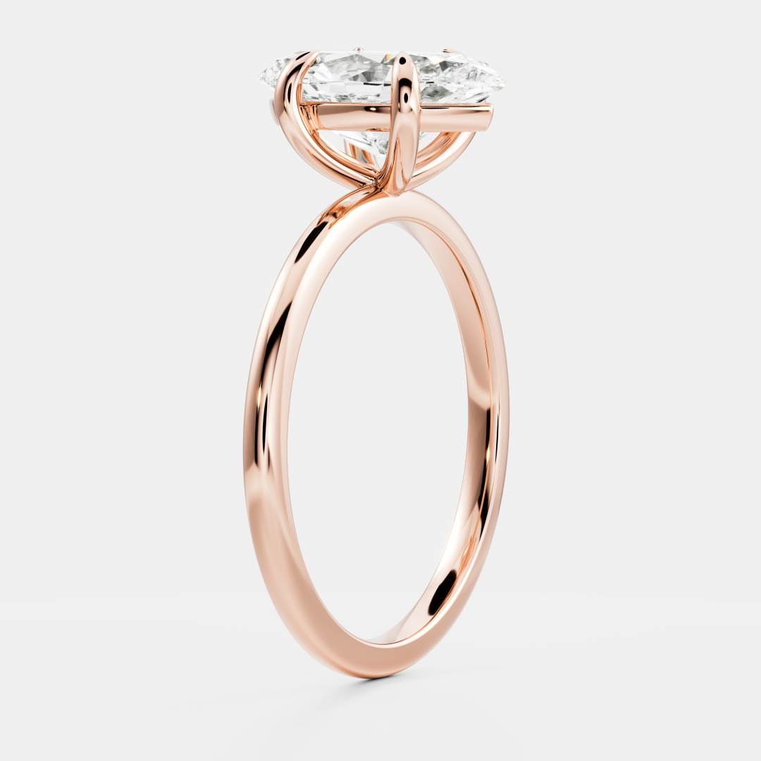 Stunning 1.5-2.5 CT Marquise Moissanite Engagement Ring with Solitaire Design
