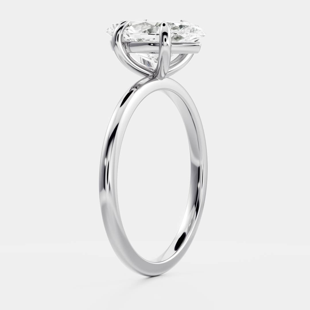 Stunning 1.5-2.5 CT Marquise Moissanite Engagement Ring with Solitaire Design