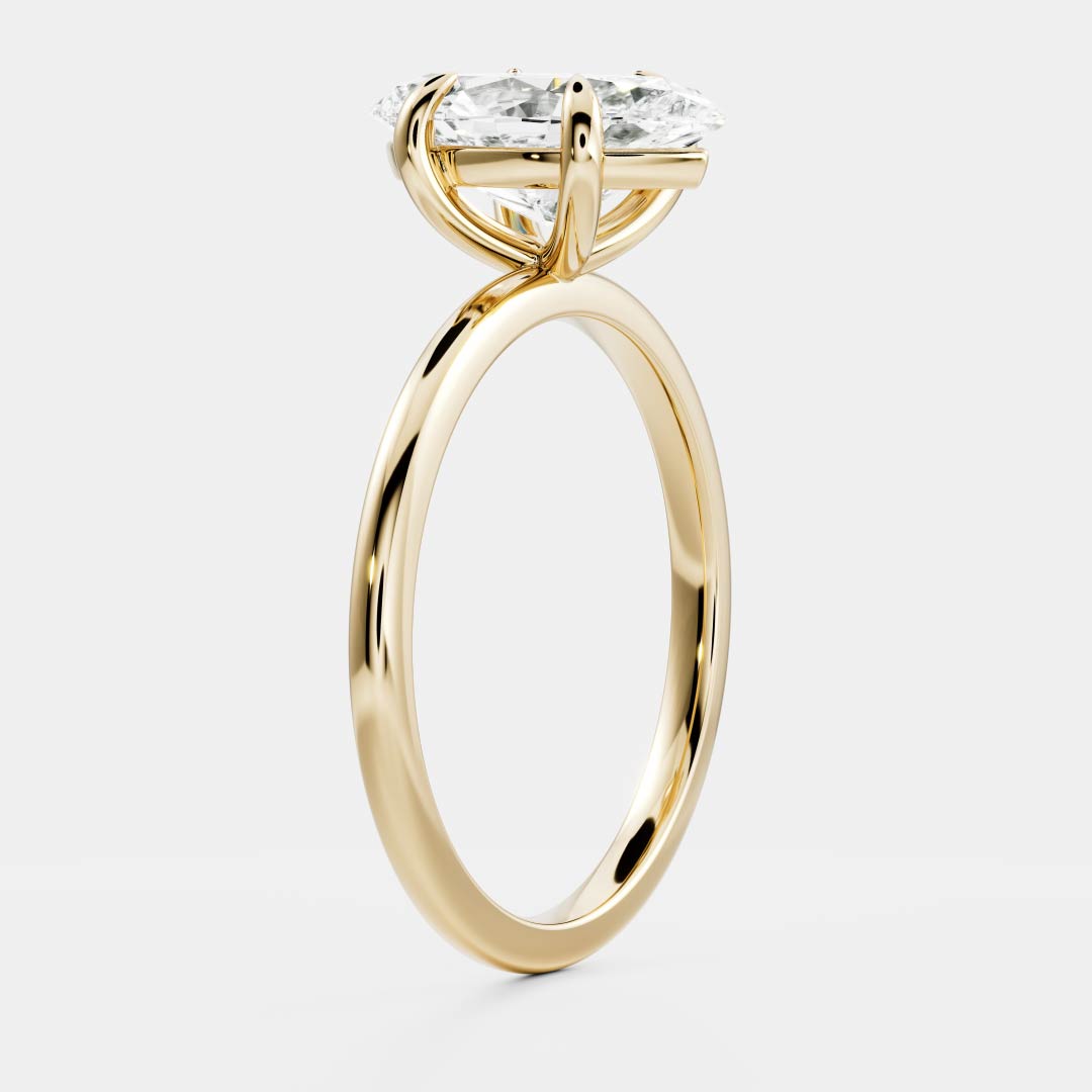 Stunning 1.5-2.5 CT Marquise Moissanite Engagement Ring with Solitaire Design