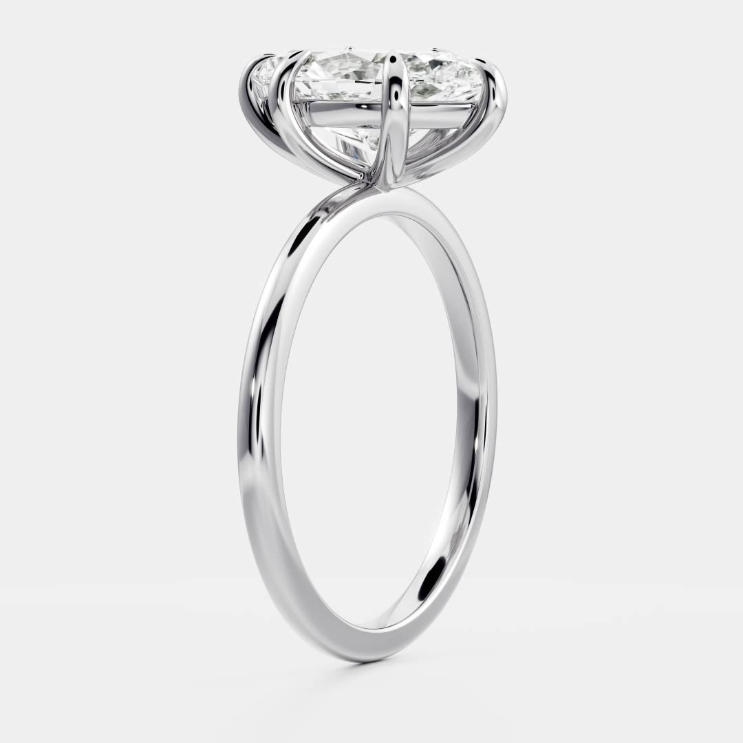 Stunning 1.5-2.5 CT Marquise Moissanite Engagement Ring with Solitaire Design