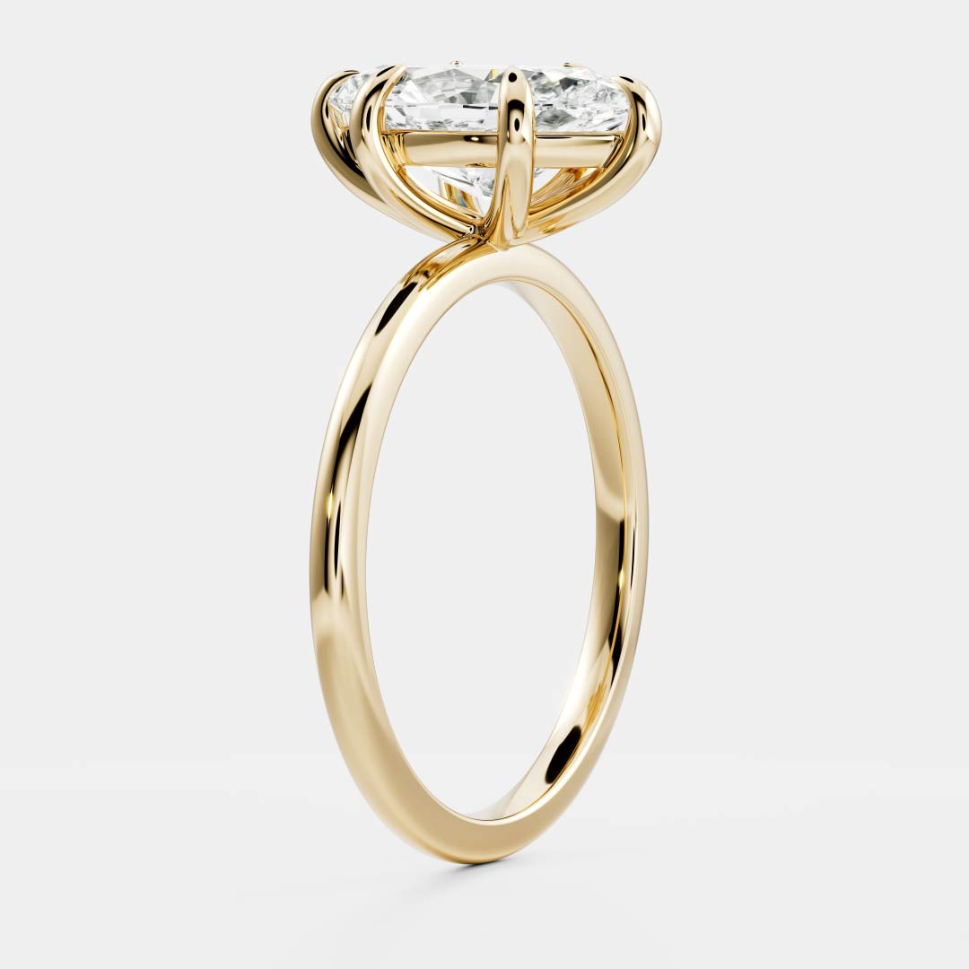 Stunning 1.5-2.5 CT Marquise Moissanite Engagement Ring with Solitaire Design