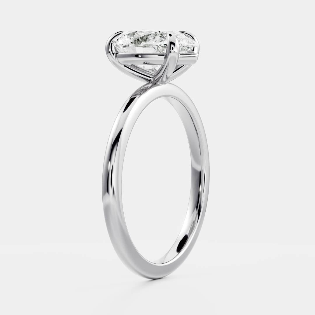 Stunning 1.5-2.5 CT Pear Moissanite Engagement Ring with Solitaire Design