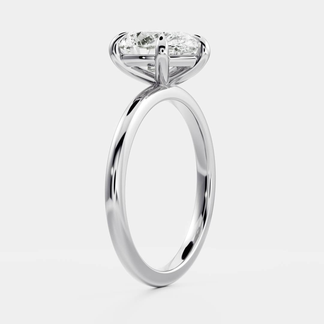 Stunning 1.5-2.5 CT Pear Moissanite Engagement Ring with Solitaire Design