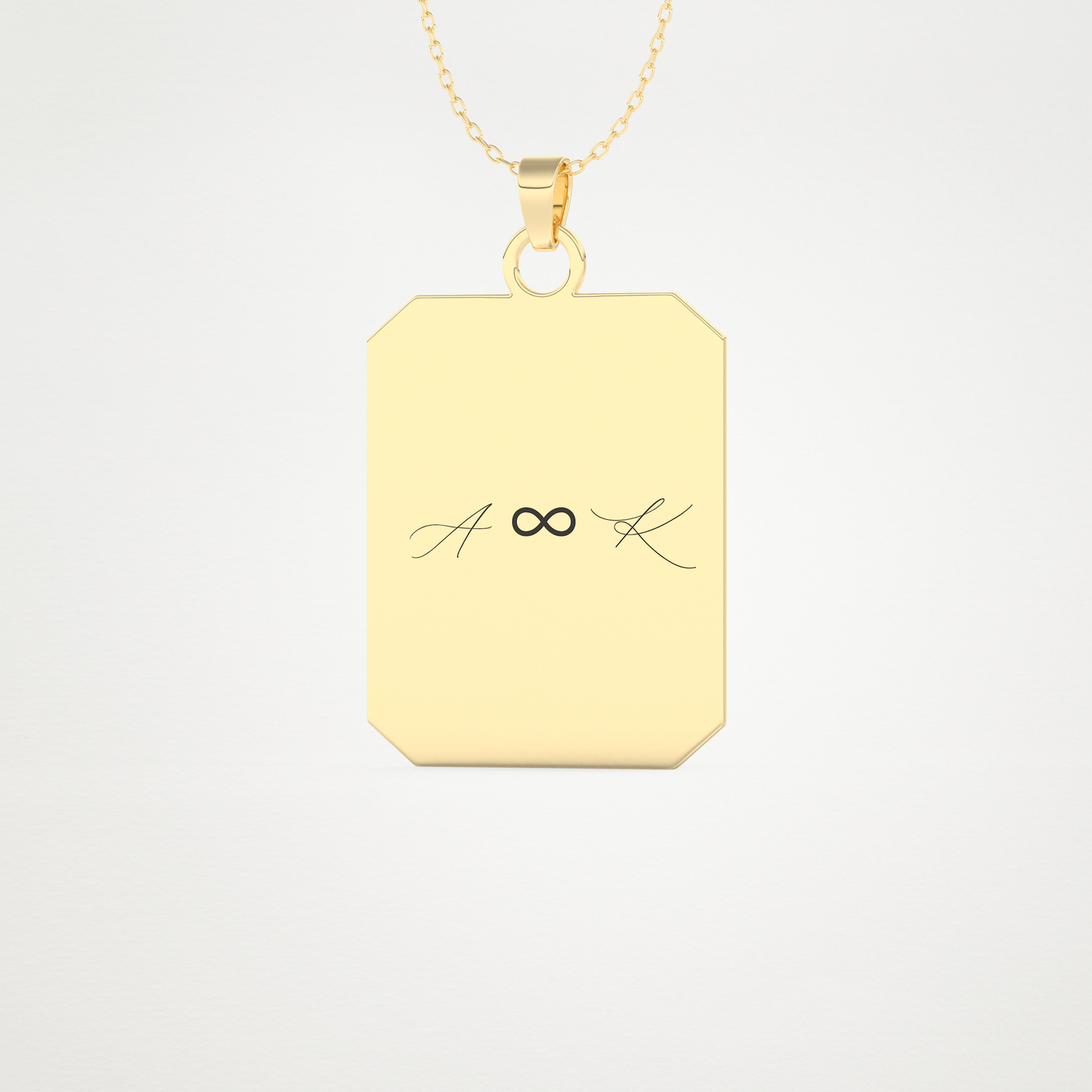 Custom Photo Printed Pendant Necklace – 14K/18K Gold & 925 Silver 9