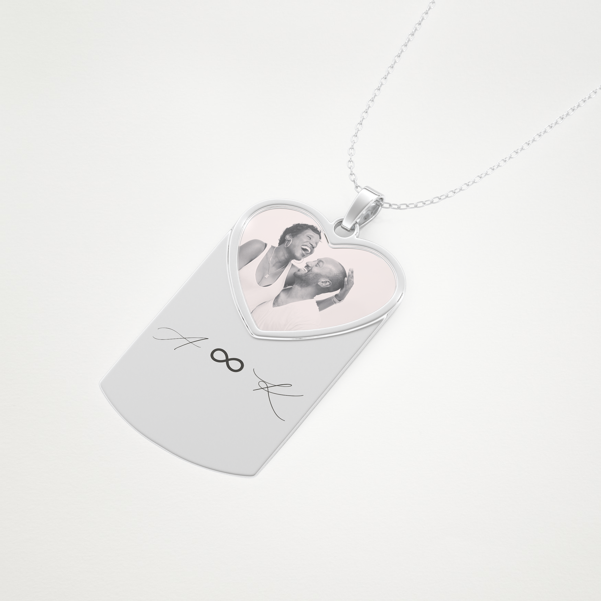 Custom Photo Printed Pendant Necklace – 14K/18K Gold & 925 Silver 5