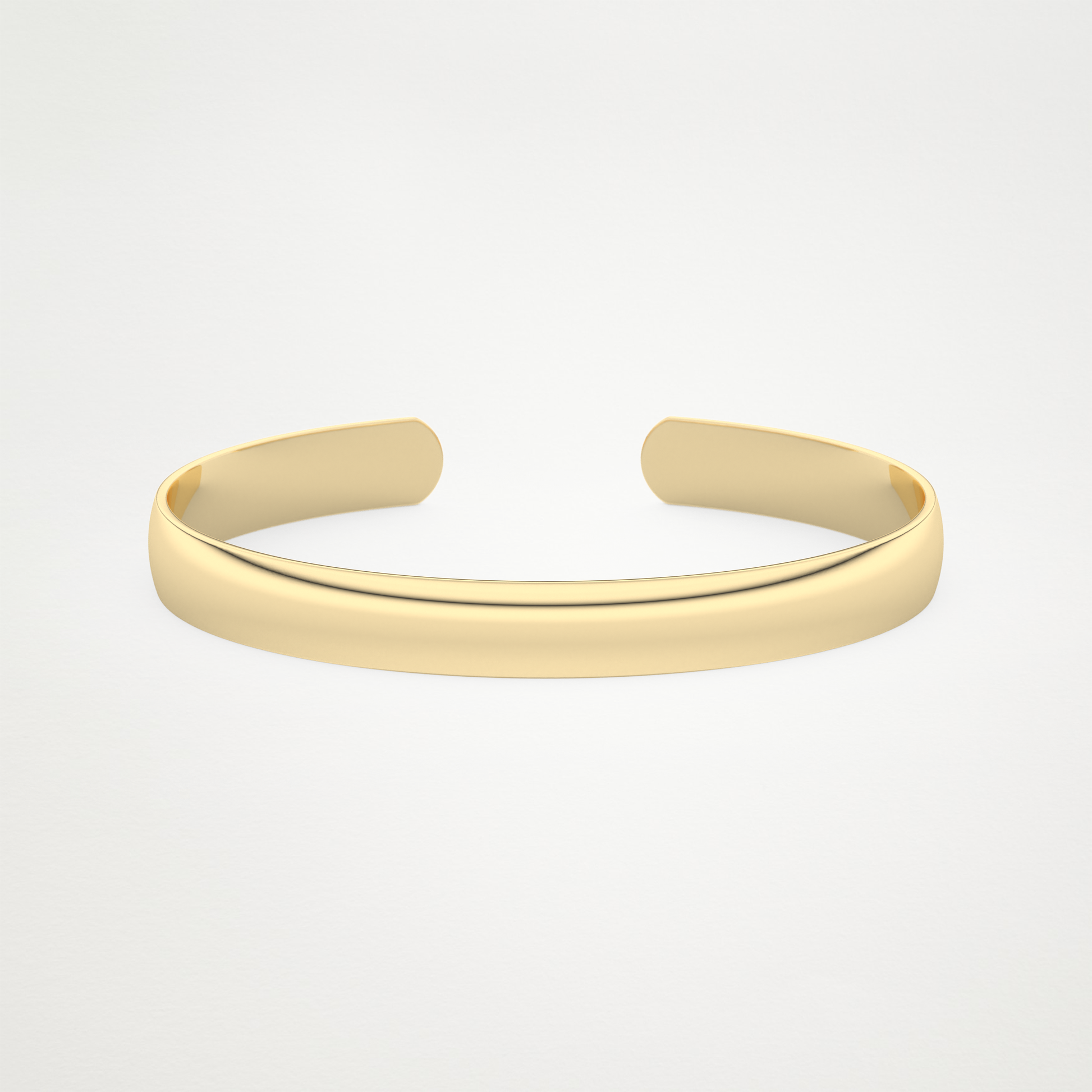 Custom Engraved Gold Cuff Bracelet – 14K/18K Gold & 925 Silver 5