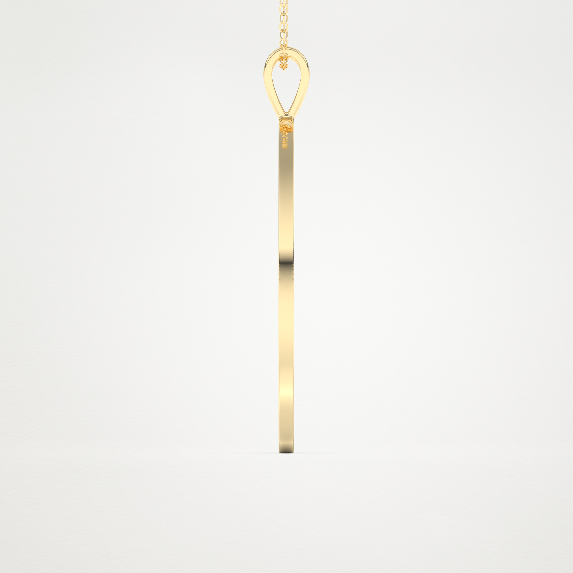 Custom Fingerprint Pendant Necklace – 14K/18K Gold & 925 Silver 8