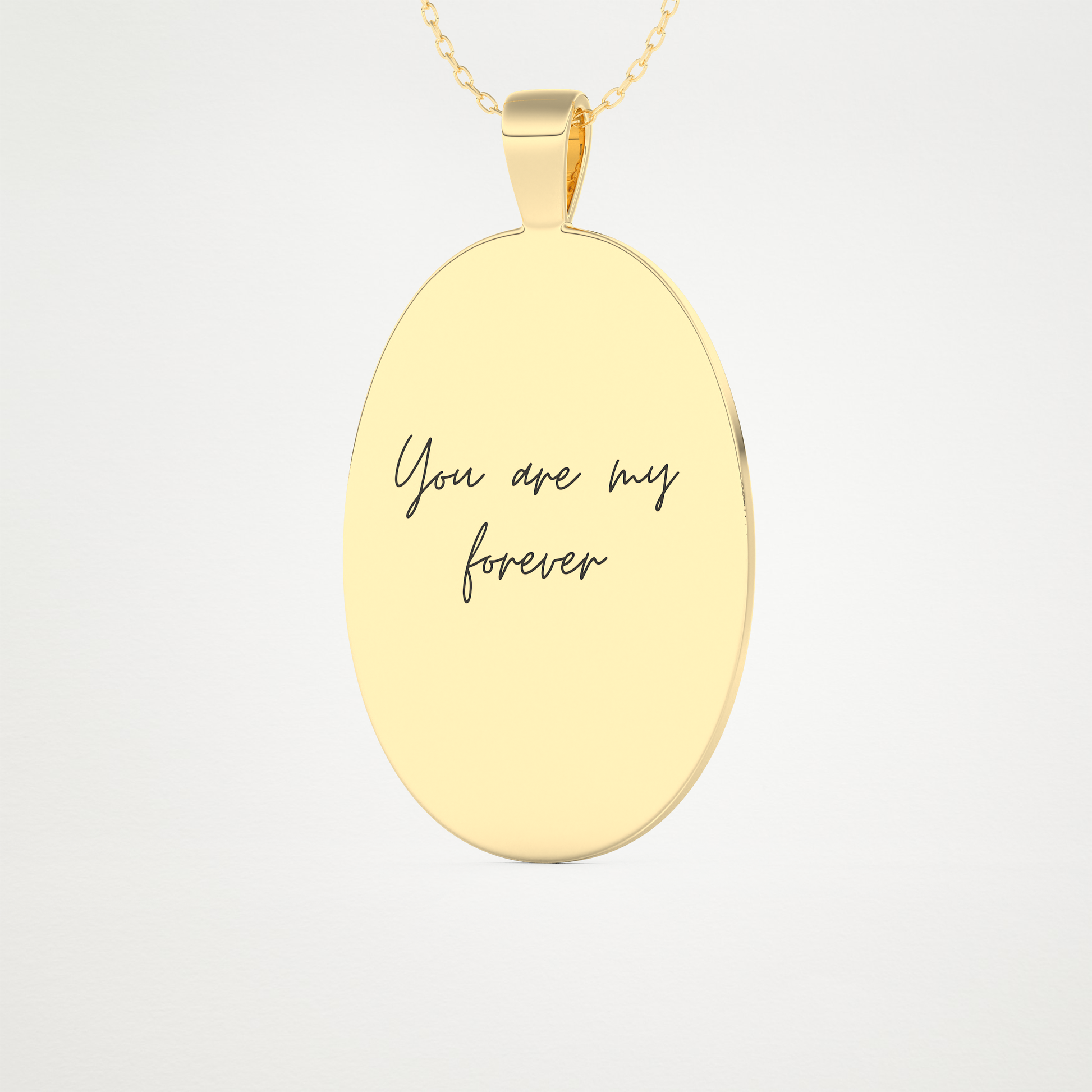 Custom Fingerprint Pendant Necklace – 14K/18K Gold & 925 Silver 9