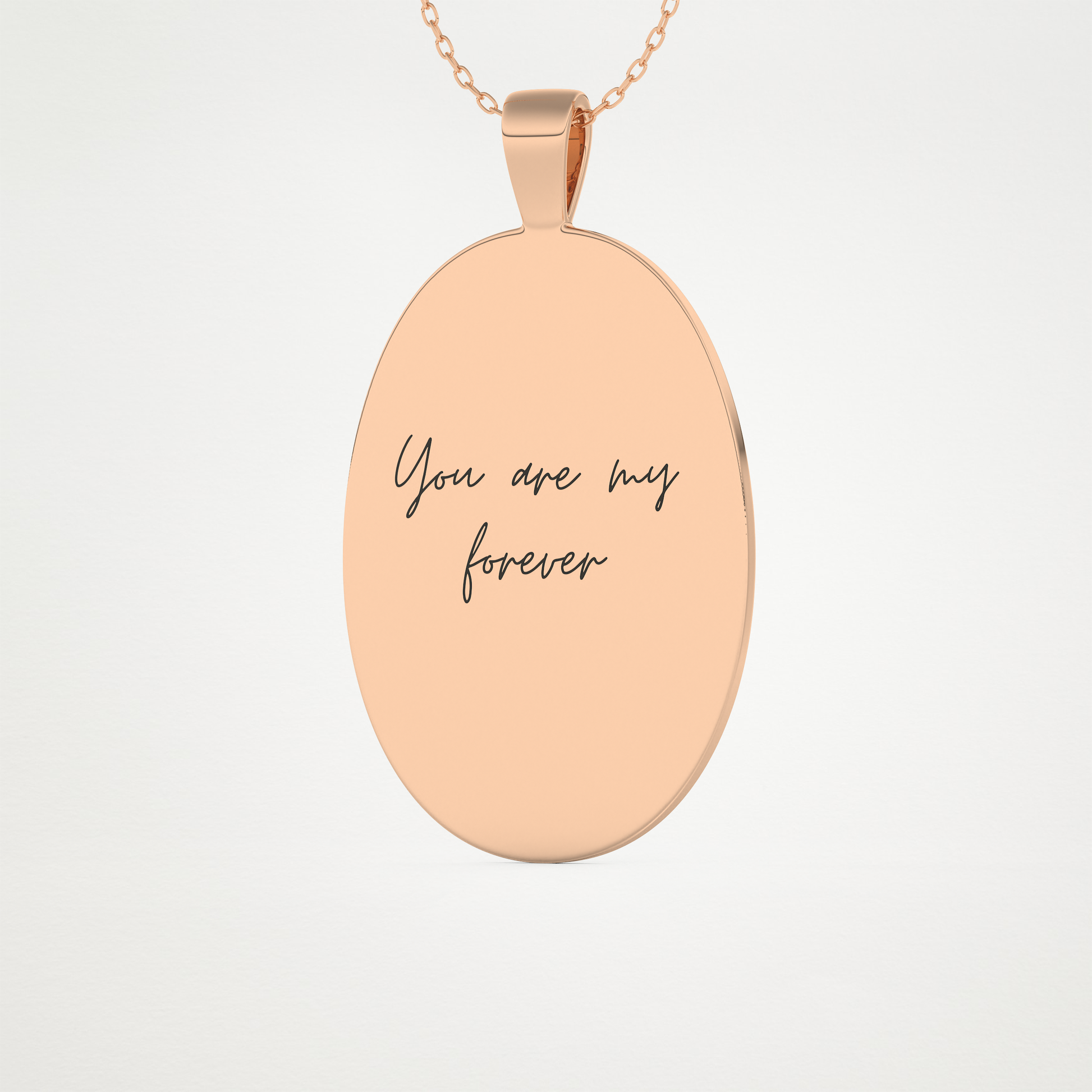 Custom Fingerprint Pendant Necklace – 14K/18K Gold & 925 Silver 14
