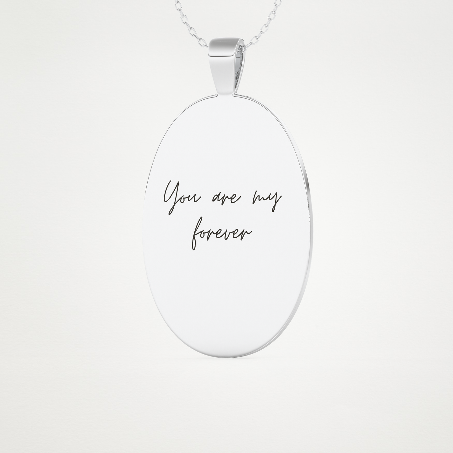 Custom Fingerprint Pendant Necklace – 14K/18K Gold & 925 Silver 4