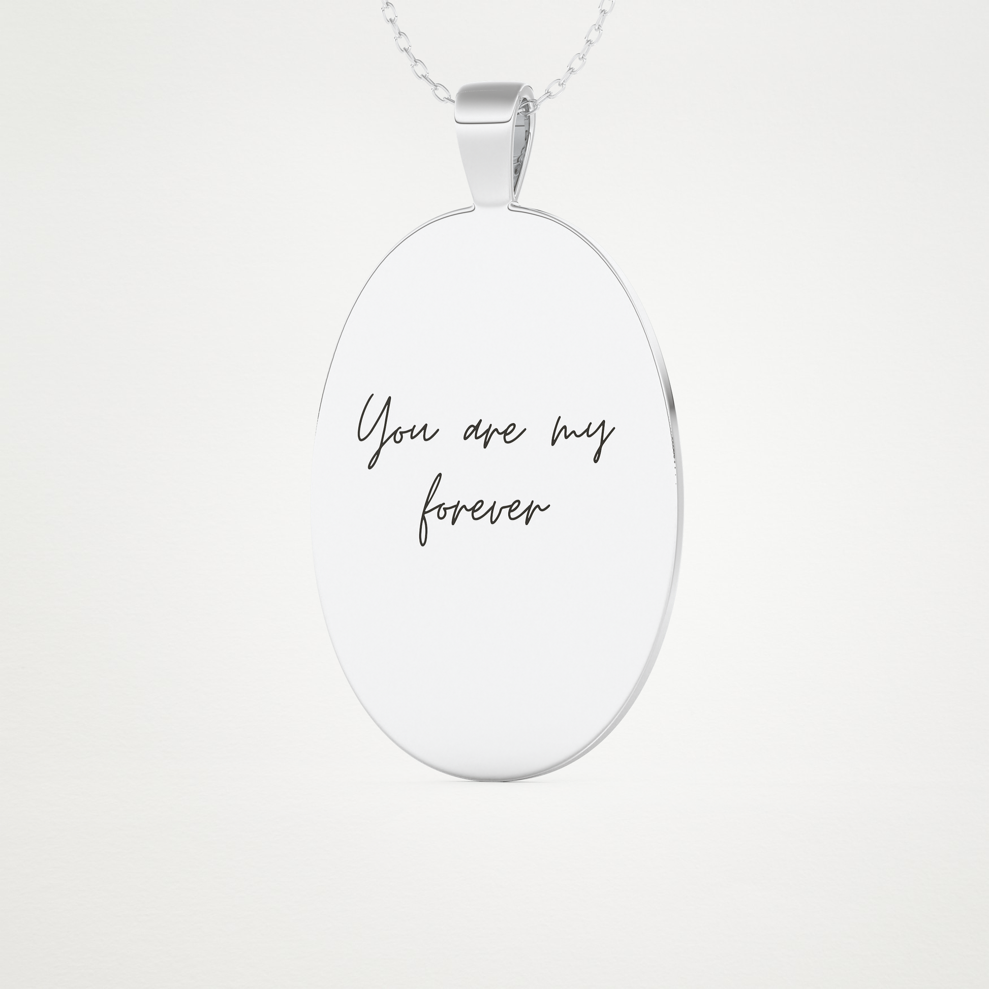 Custom Fingerprint Pendant Necklace – 14K/18K Gold & 925 Silver 4