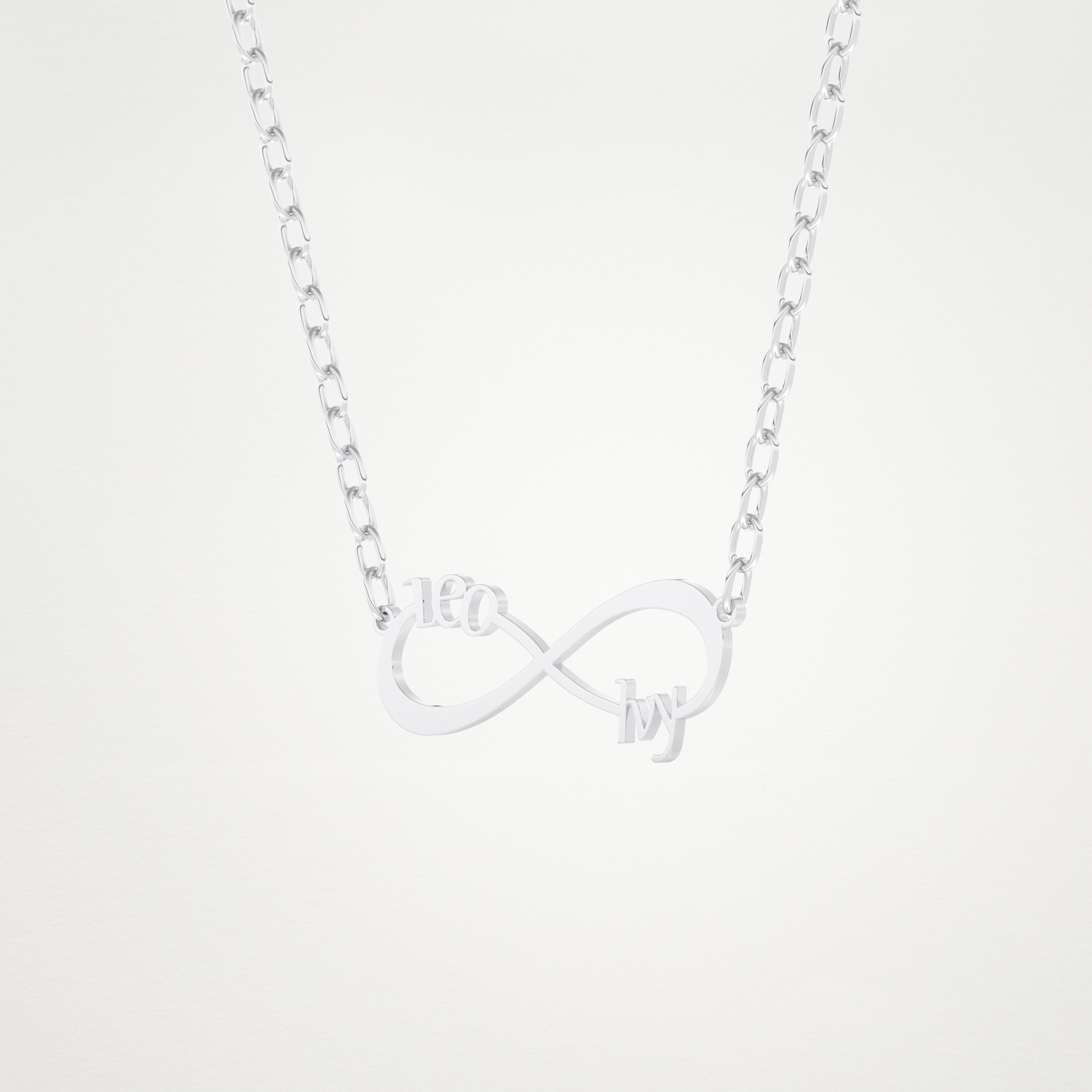 Custom Personalized Infinity Pendant Necklace – 14K/18K Gold & 925 Silver 2