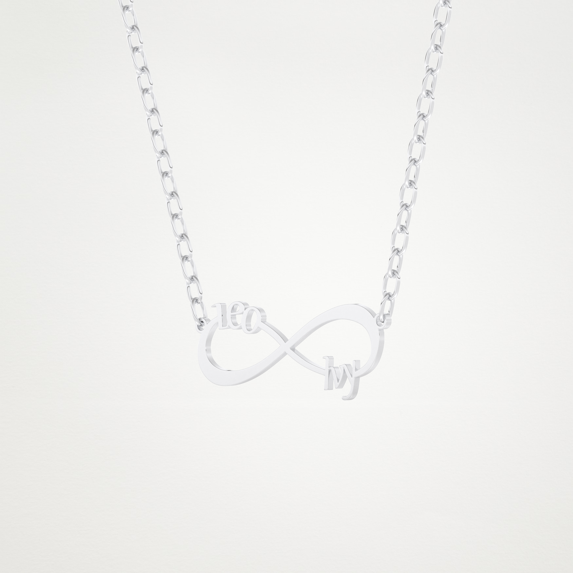 Custom Personalized Infinity Pendant Necklace – 14K/18K Gold & 925 Silver 2