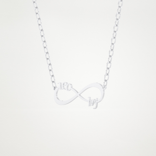 Custom Personalized Infinity Pendant Necklace – 14K/18K Gold & 925 Silver 2