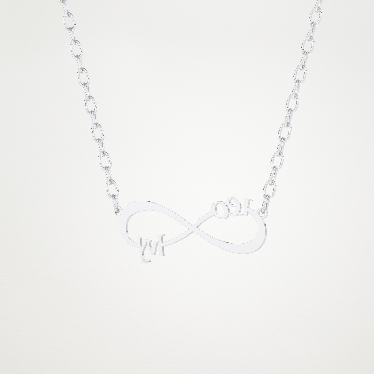 Custom Personalized Infinity Pendant Necklace – 14K/18K Gold & 925 Silver 4