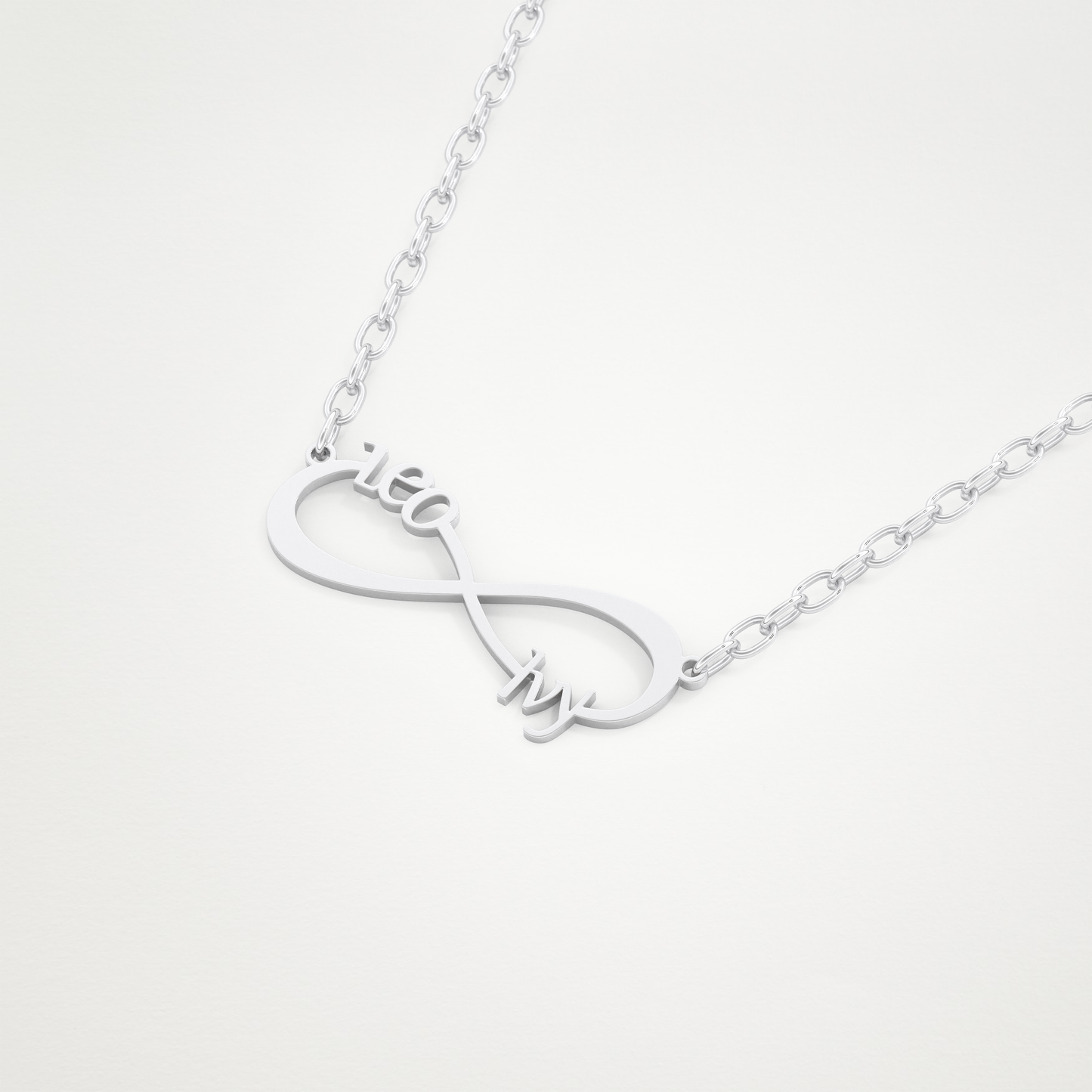 Custom Personalized Infinity Pendant Necklace – 14K/18K Gold & 925 Silver 5