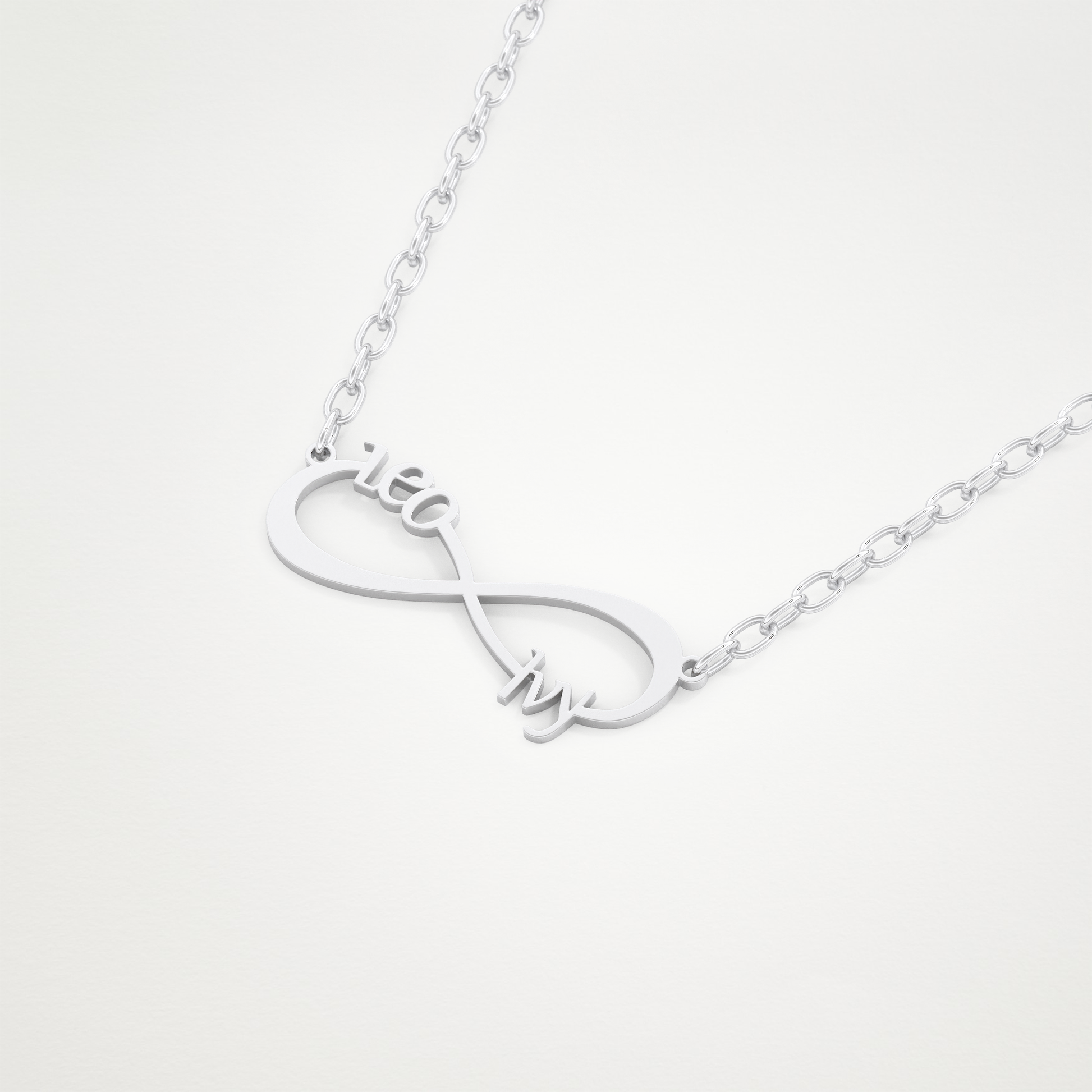 Custom Personalized Infinity Pendant Necklace – 14K/18K Gold & 925 Silver 5