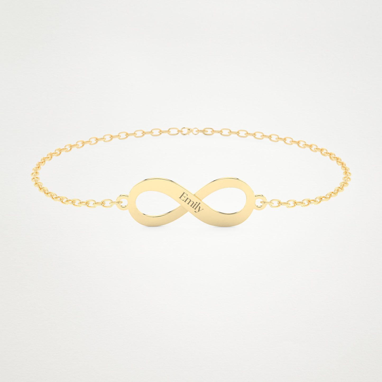 Custom Infinity Bracelet – 14K/18K Gold & 925 Silver 4