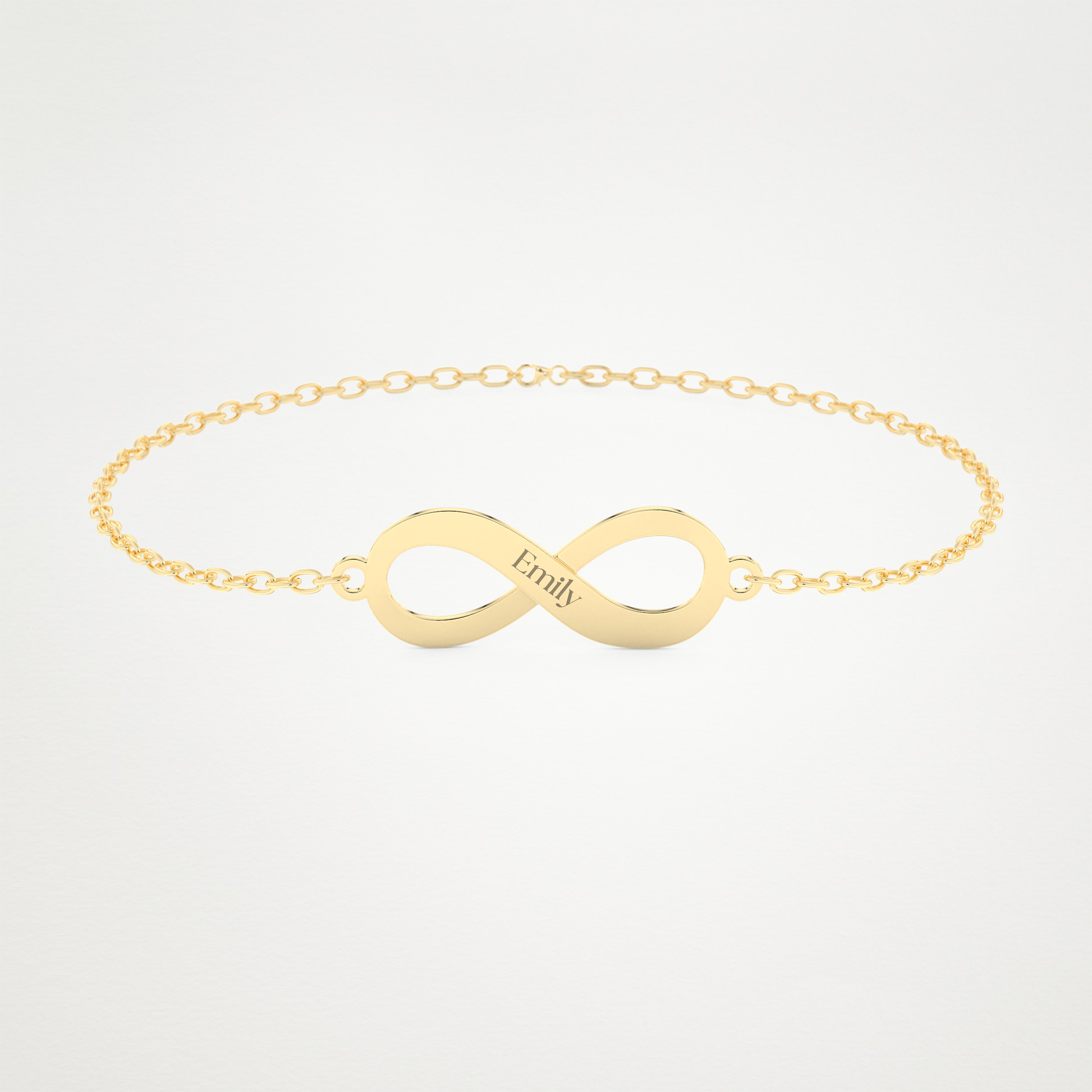Custom Infinity Bracelet – 14K/18K Gold & 925 Silver 4