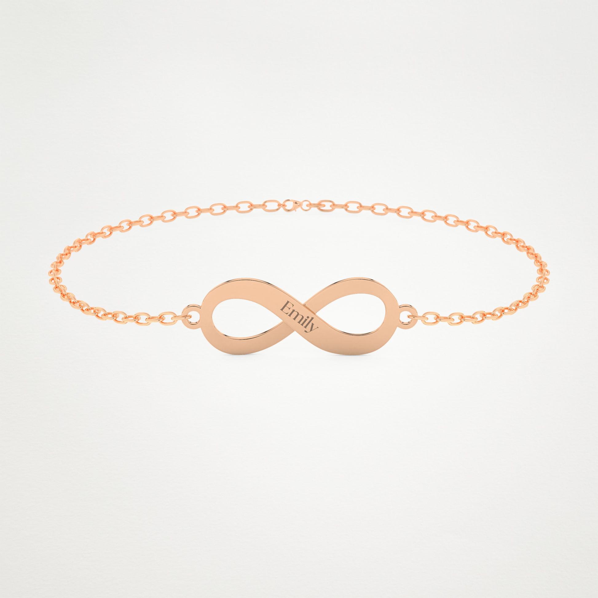 Custom Infinity Bracelet – 14K/18K Gold & 925 Silver 7