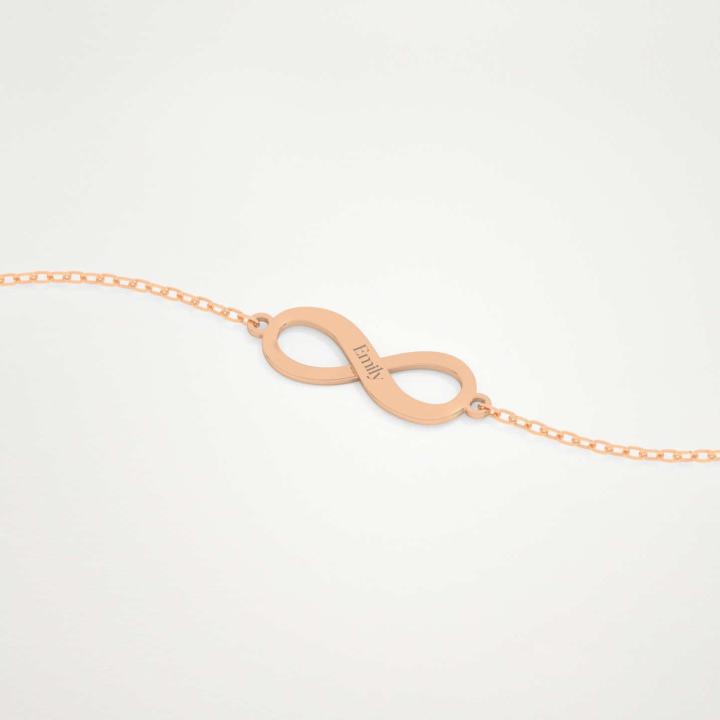 Custom Infinity Bracelet – 14K/18K Gold & 925 Silver 8