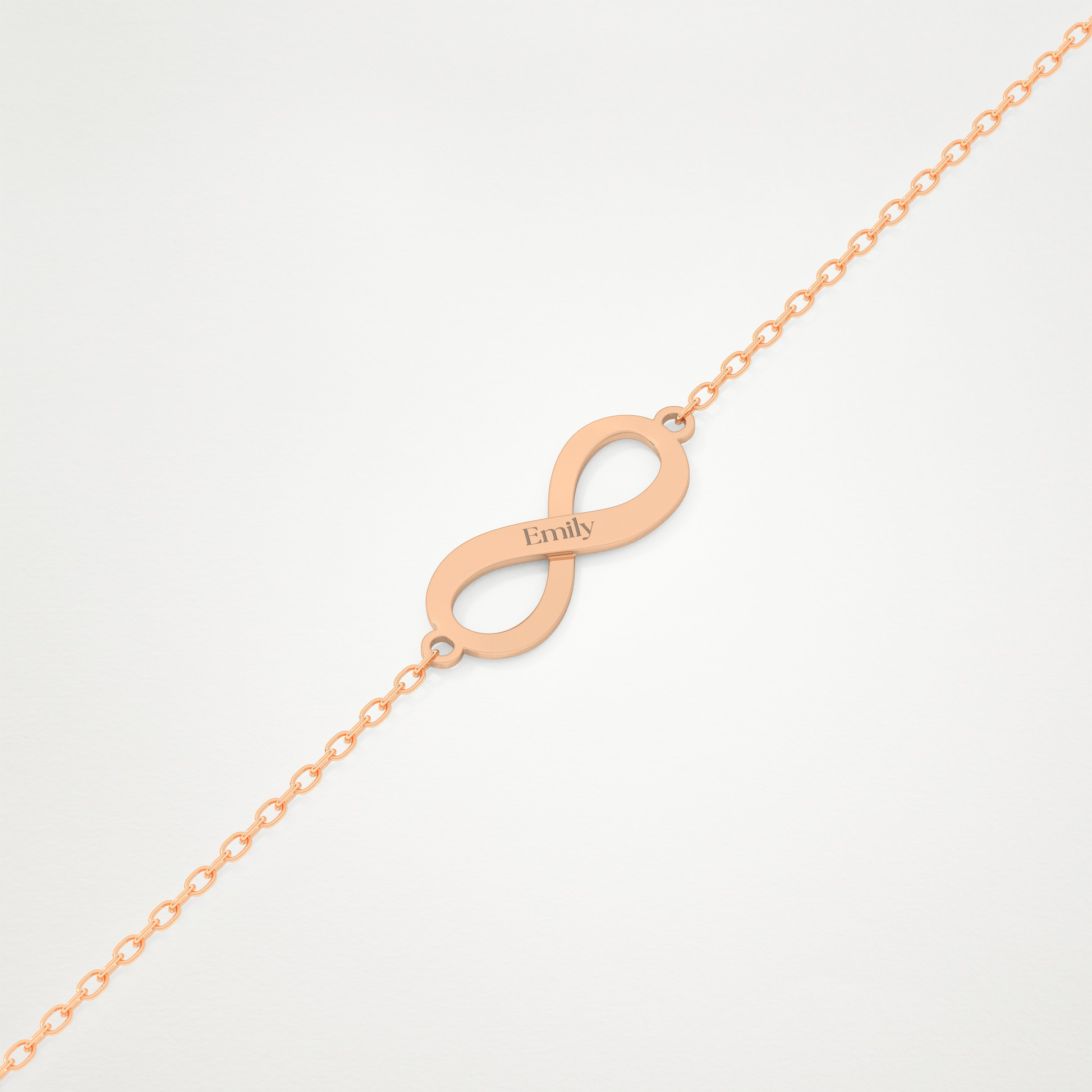 Custom Infinity Bracelet – 14K/18K Gold & 925 Silver 9