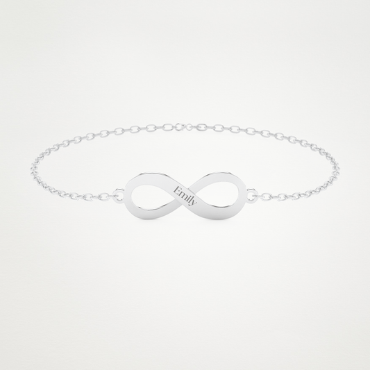 Custom Infinity Bracelet – 14K/18K Gold & 925 Silver 1