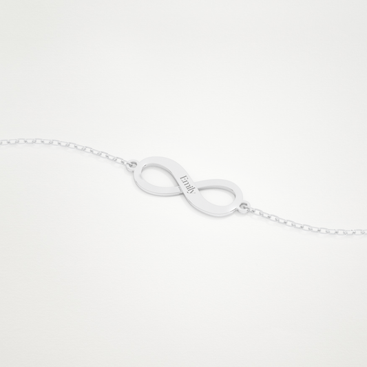 Custom Infinity Bracelet – 14K/18K Gold & 925 Silver 2