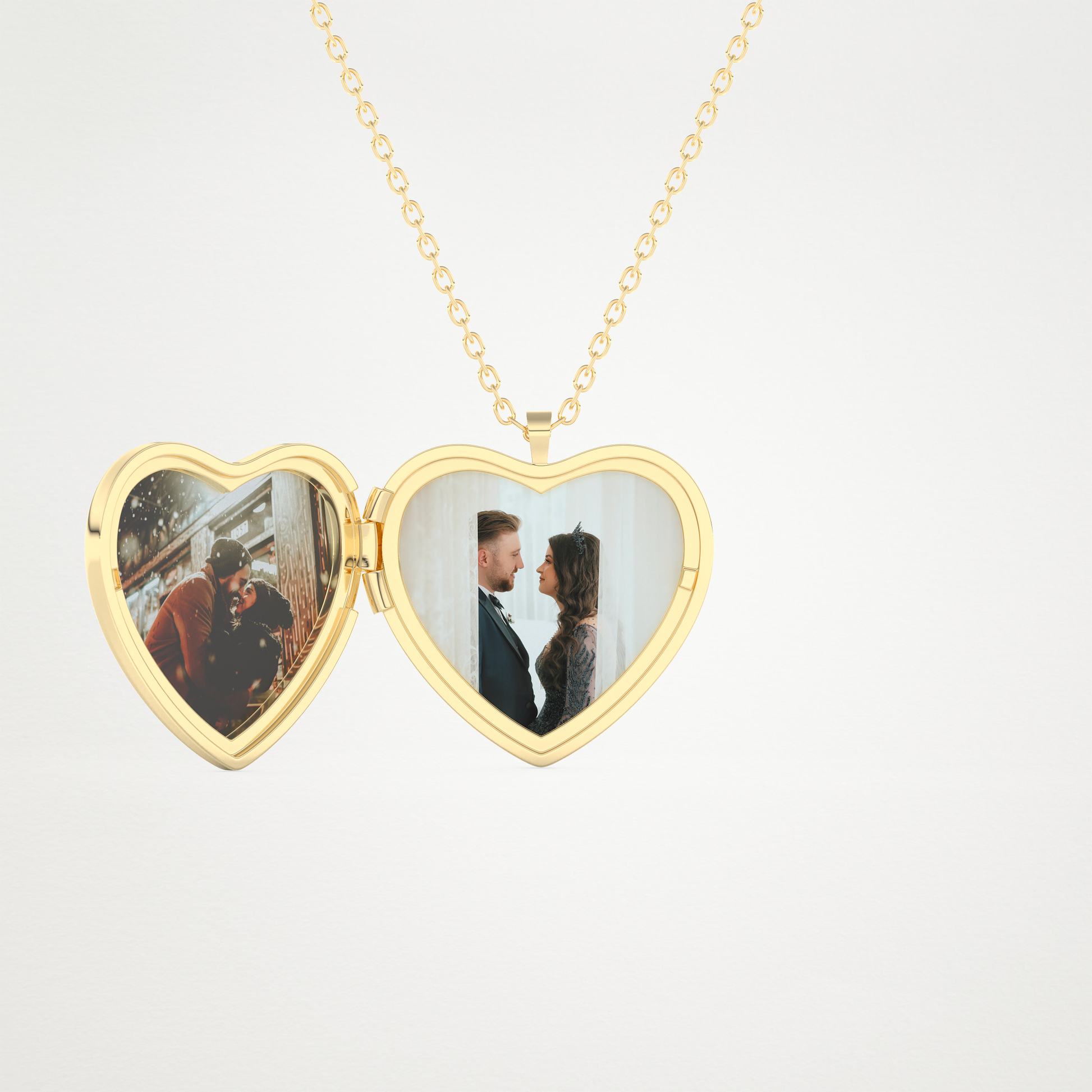 Custom Photo Customised Locket Necklace – 14K/18K Gold & 925 Silver 6