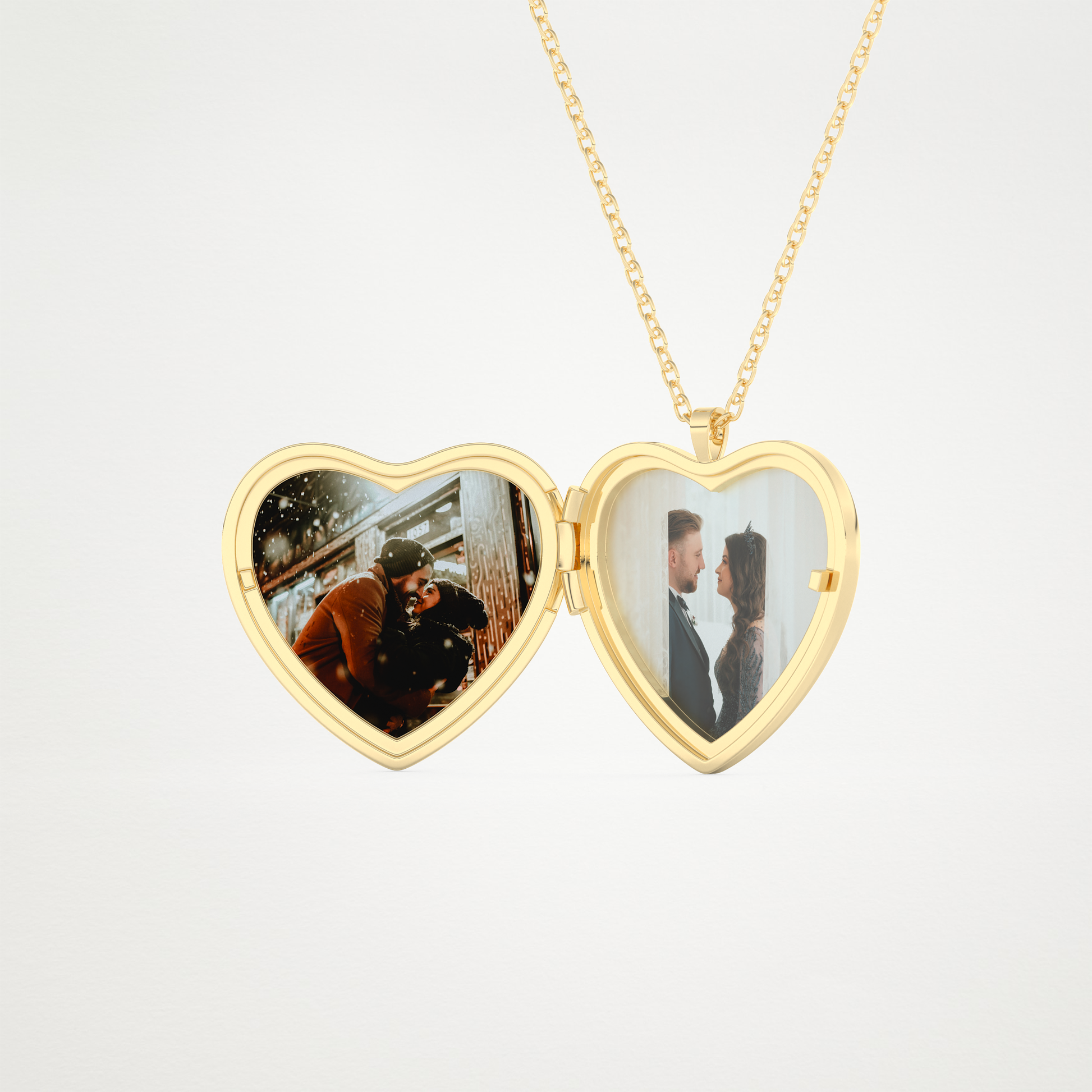 Custom Photo Customised Locket Necklace – 14K/18K Gold & 925 Silver 7
