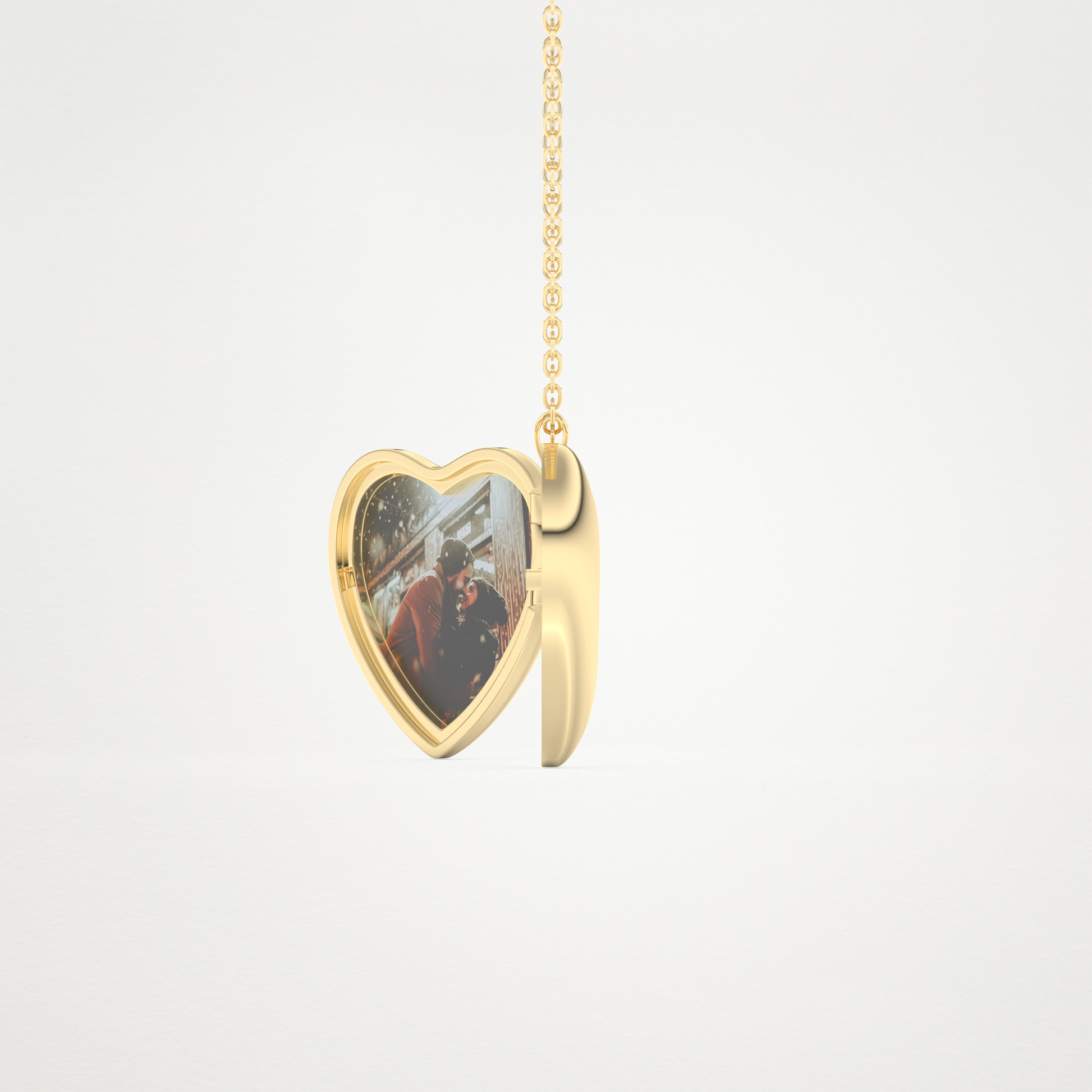 Custom Photo Customised Locket Necklace – 14K/18K Gold & 925 Silver 8