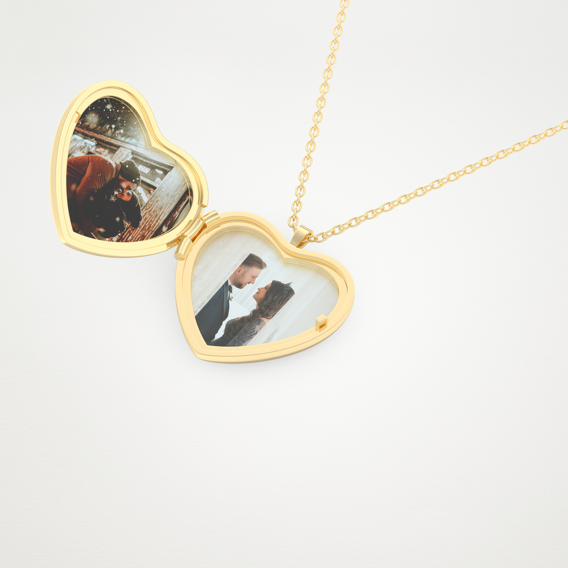 Custom Photo Customised Locket Necklace – 14K/18K Gold & 925 Silver 10