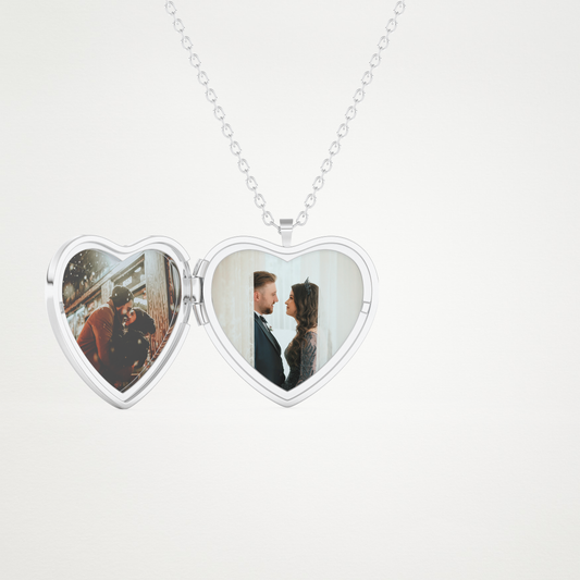 Custom Photo Customised Locket Necklace – 14K/18K Gold & 925 Silver 1