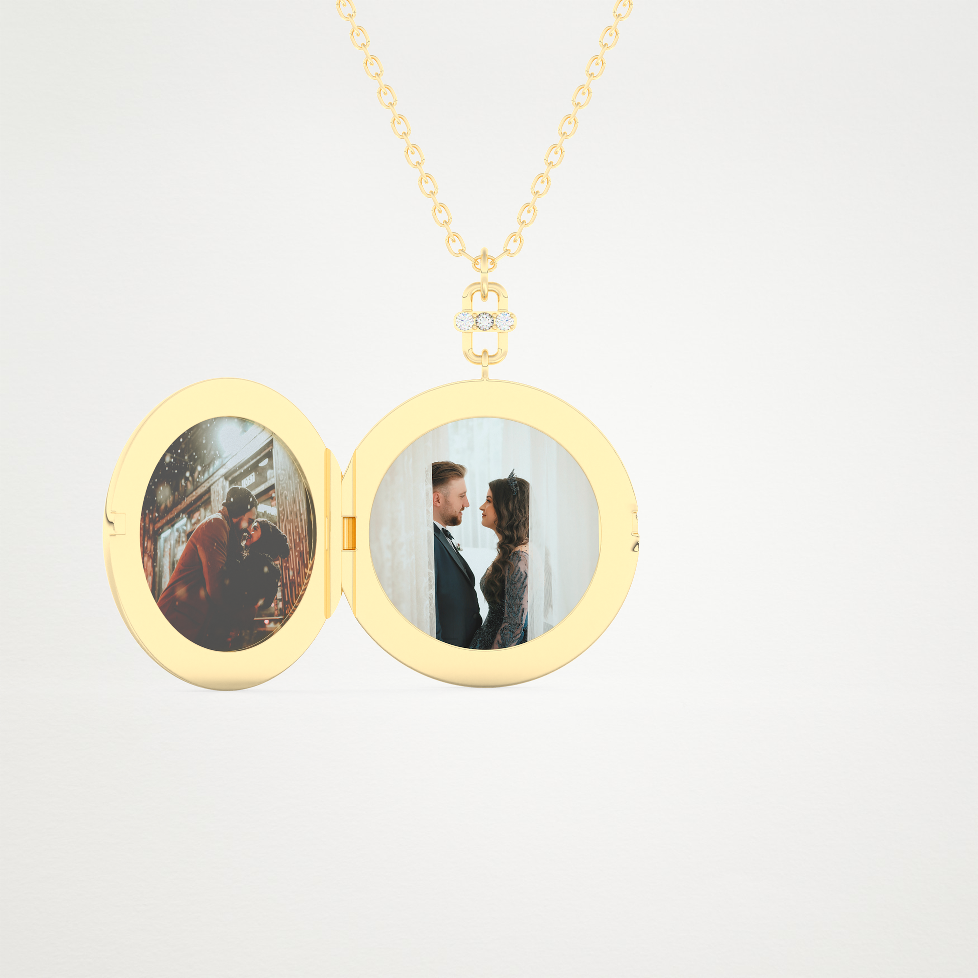 Customised Photo Locket Necklace – 14K/18K Gold & 925 Silver 8