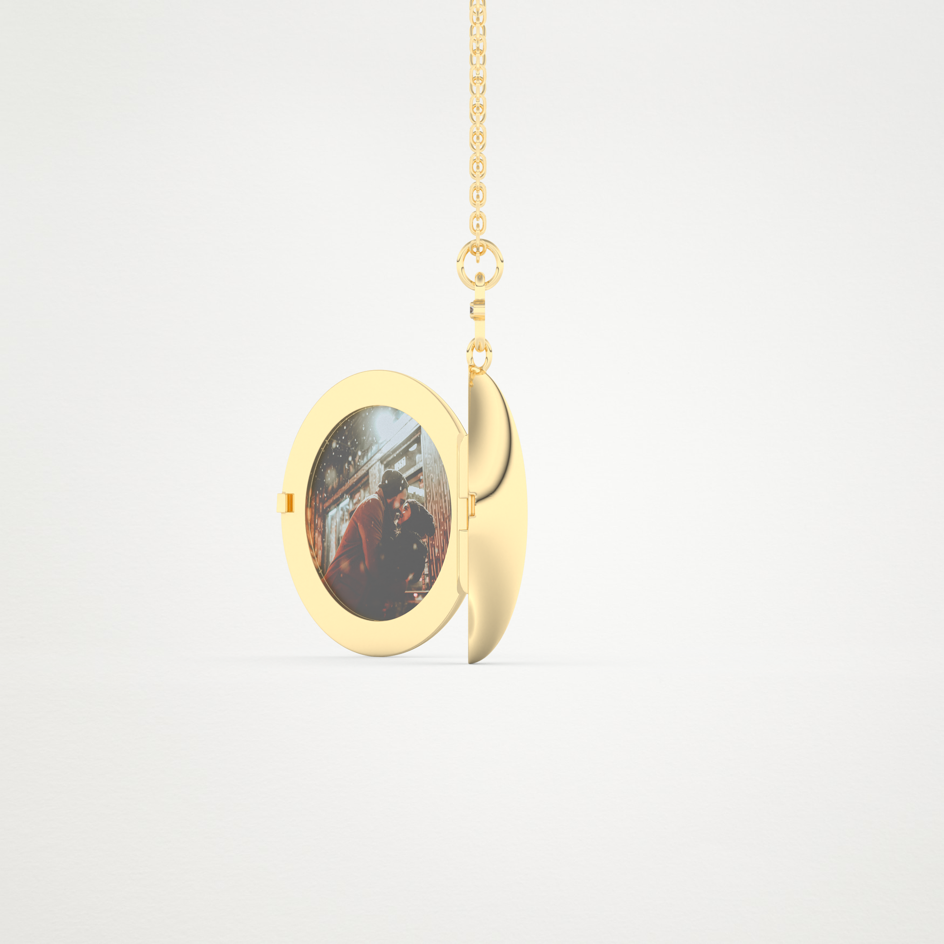 Customised Photo Locket Necklace – 14K/18K Gold & 925 Silver 7