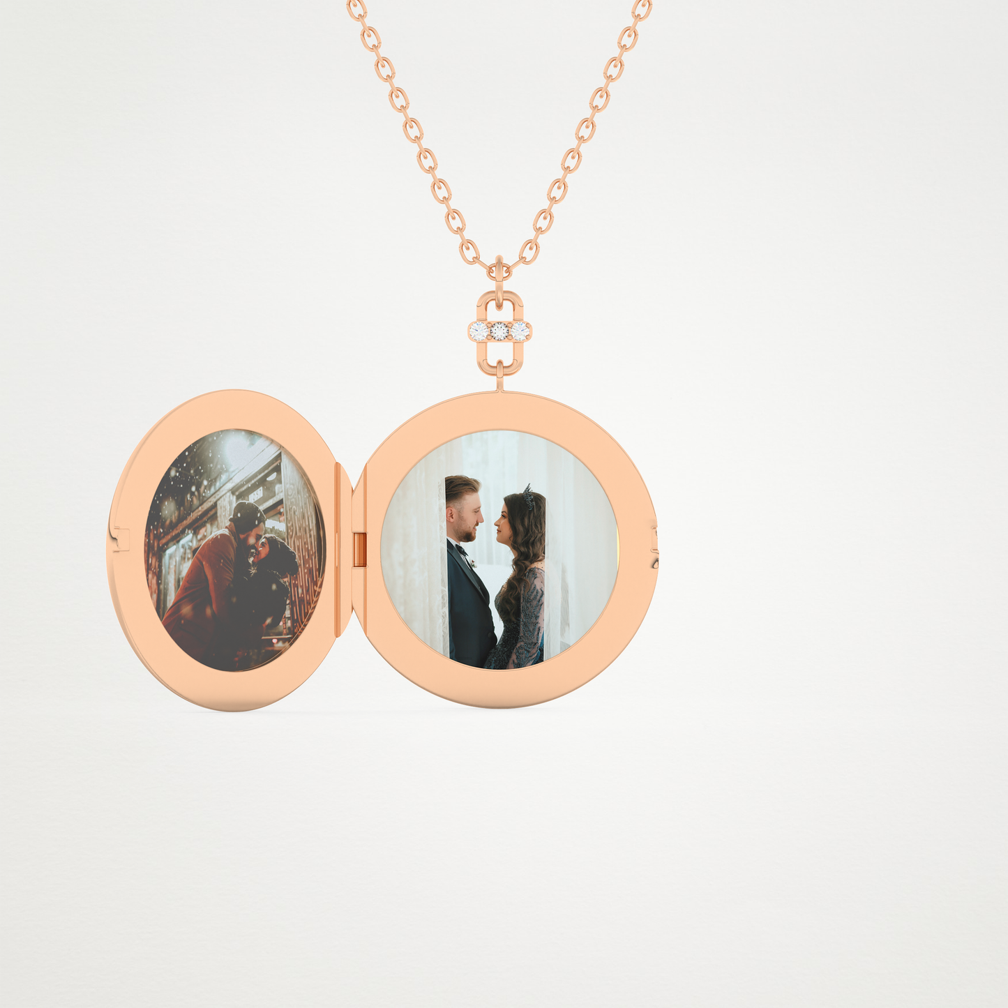 Customised Photo Locket Necklace – 14K/18K Gold & 925 Silver 11