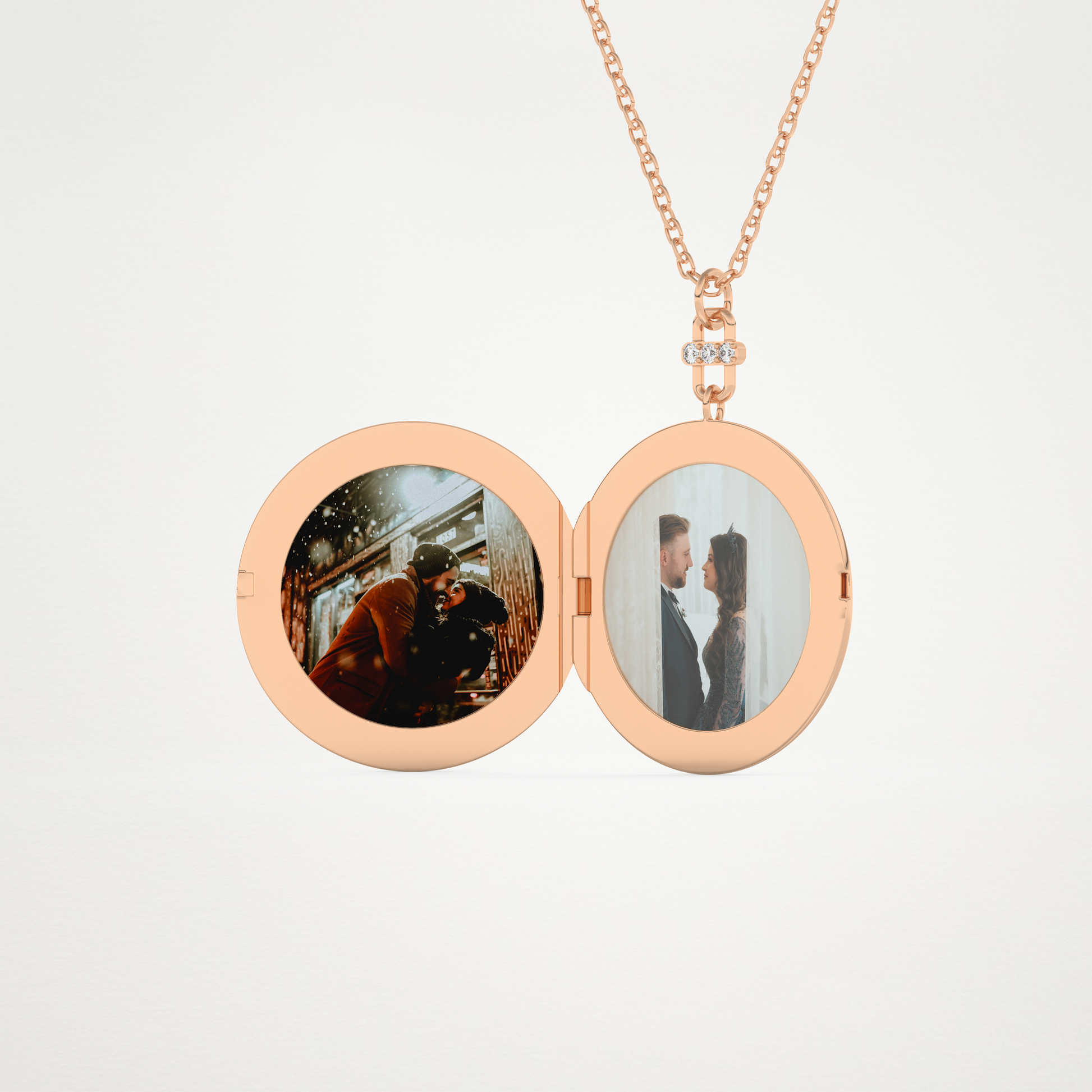 Customised Photo Locket Necklace – 14K/18K Gold & 925 Silver 12