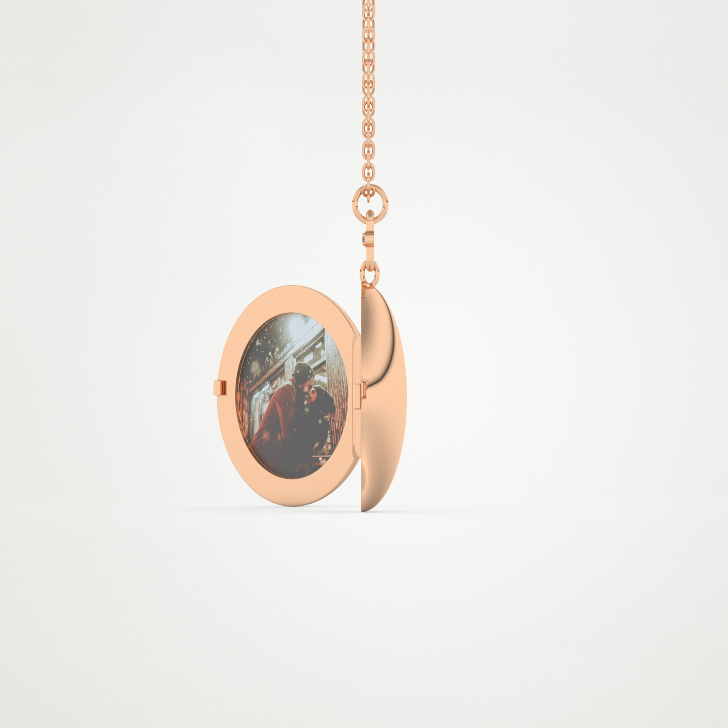 Customised Photo Locket Necklace – 14K/18K Gold & 925 Silver 13