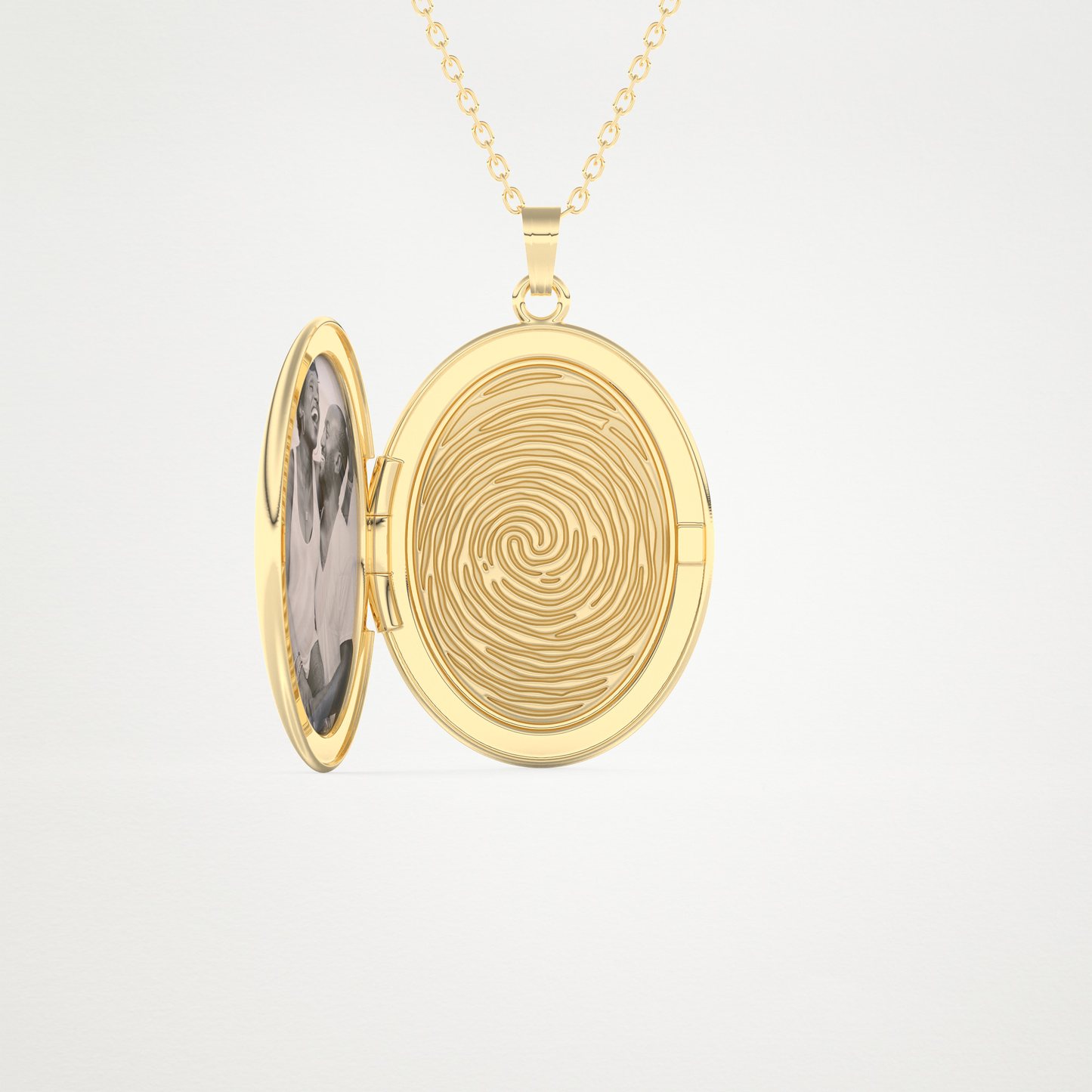 Custom Photo Mini Locket Necklace – 14K/18K Gold & 925 Silver 6