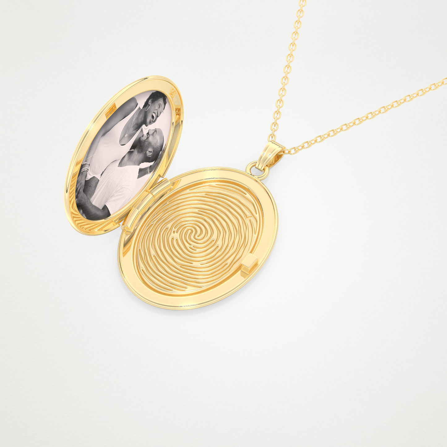 Custom Photo Mini Locket Necklace – 14K/18K Gold & 925 Silver 10