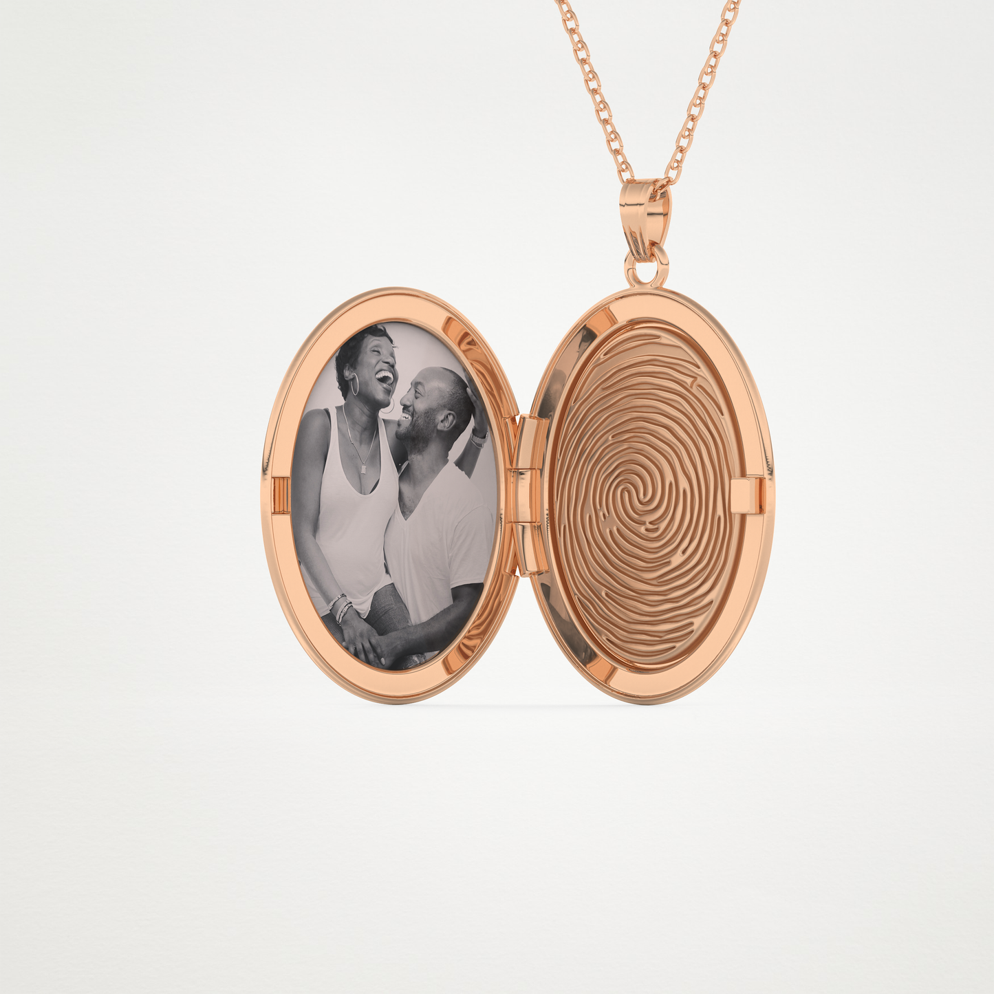 Custom Photo Mini Locket Necklace – 14K/18K Gold & 925 Silver 12