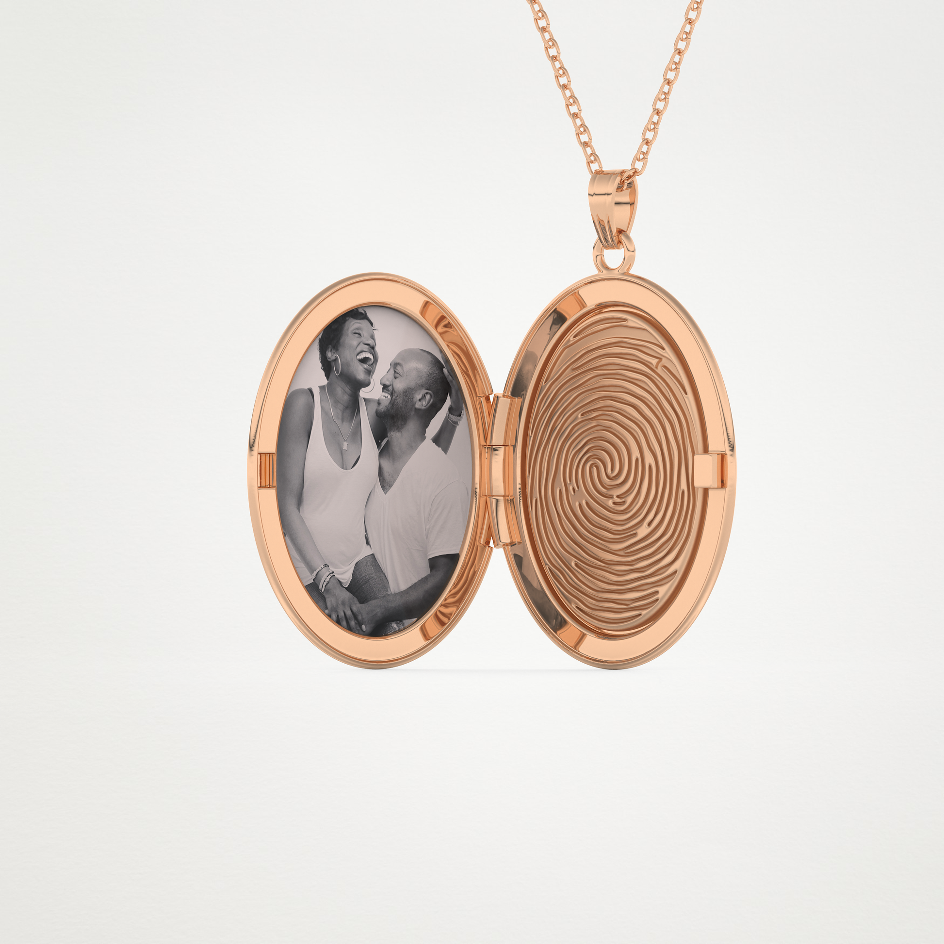 Custom Photo Mini Locket Necklace – 14K/18K Gold & 925 Silver 12