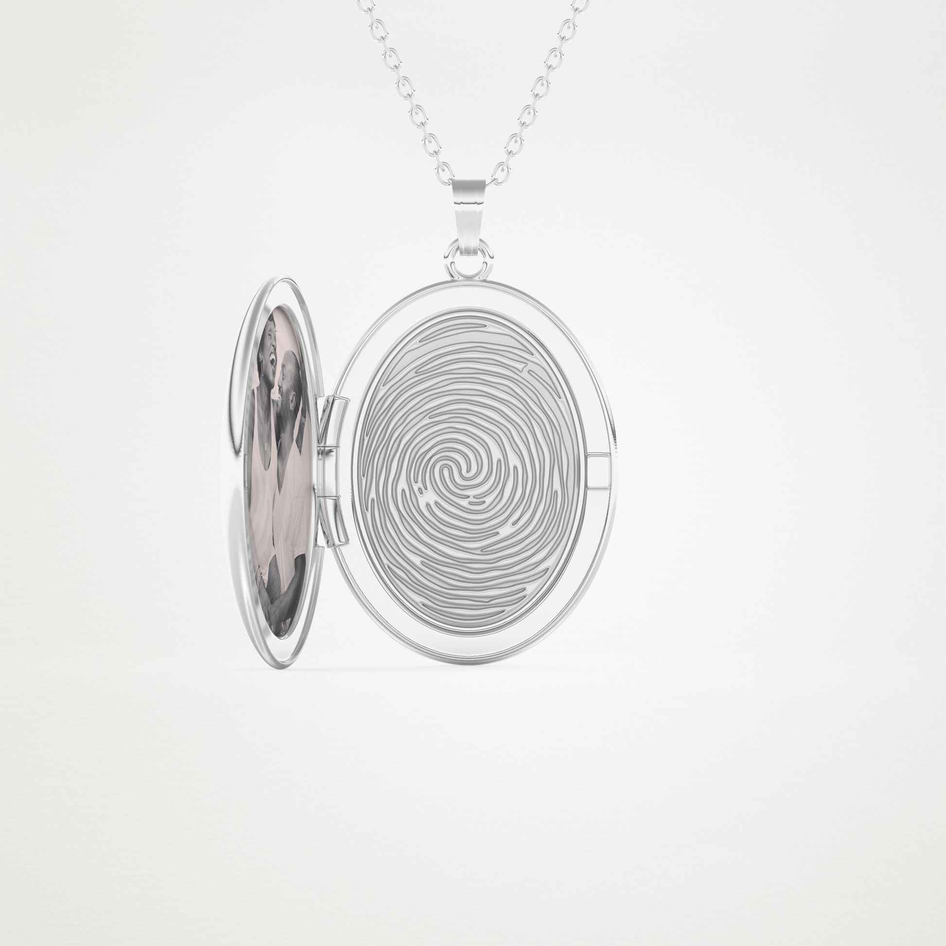 Custom Photo Mini Locket Necklace – 14K/18K Gold & 925 Silver 1