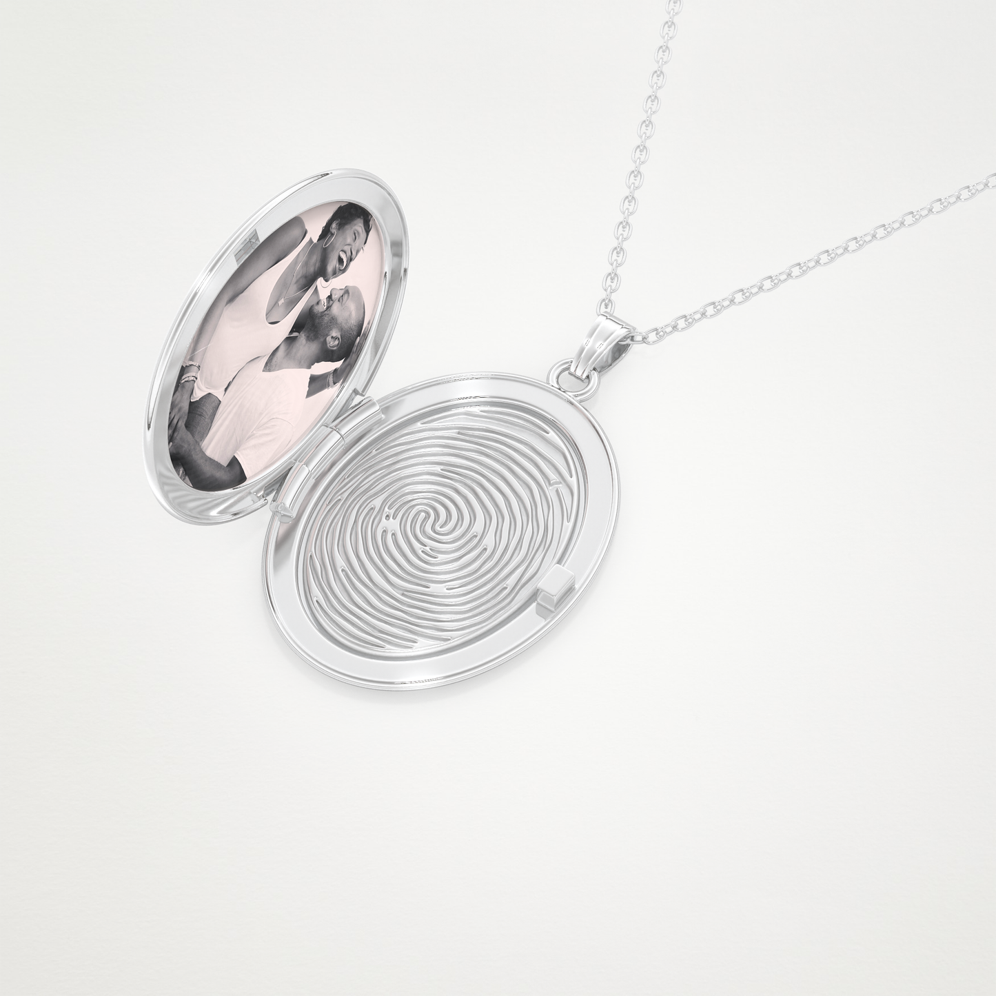 Custom Photo Mini Locket Necklace – 14K/18K Gold & 925 Silver 4