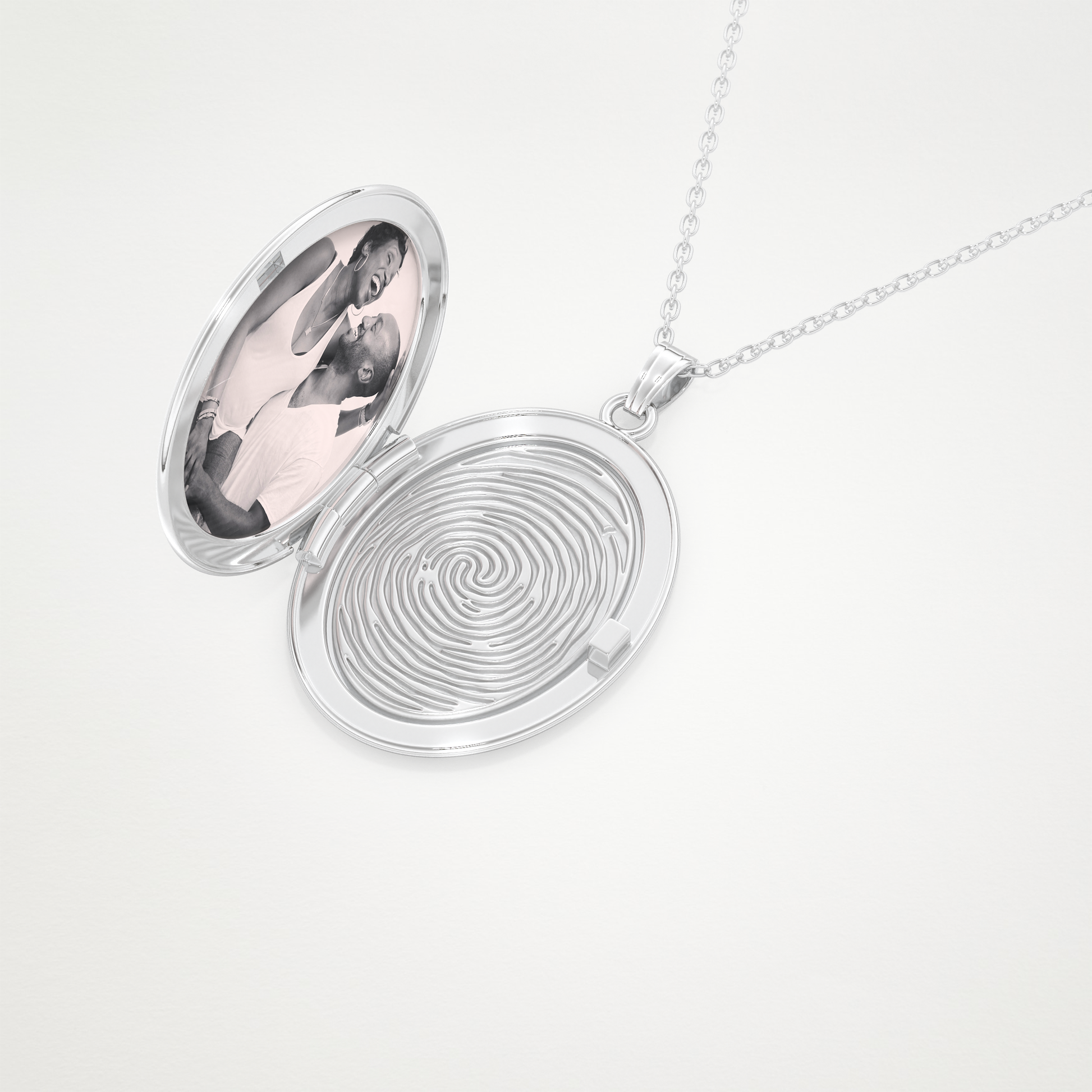 Custom Photo Mini Locket Necklace – 14K/18K Gold & 925 Silver 4